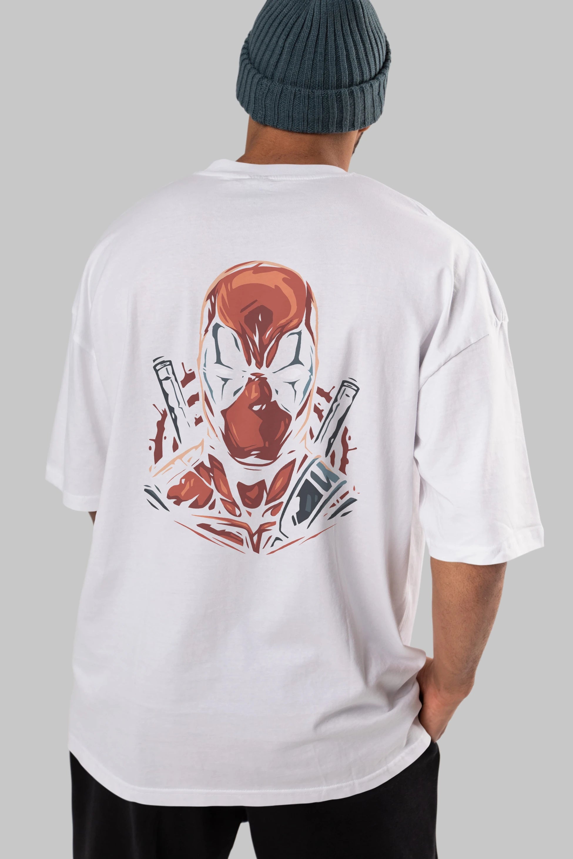 Deadpool (10) Arka Baskılı Oversize t-shirt Erkek Kadın Unisex %100 Pamuk Bisiklet Yaka tişort