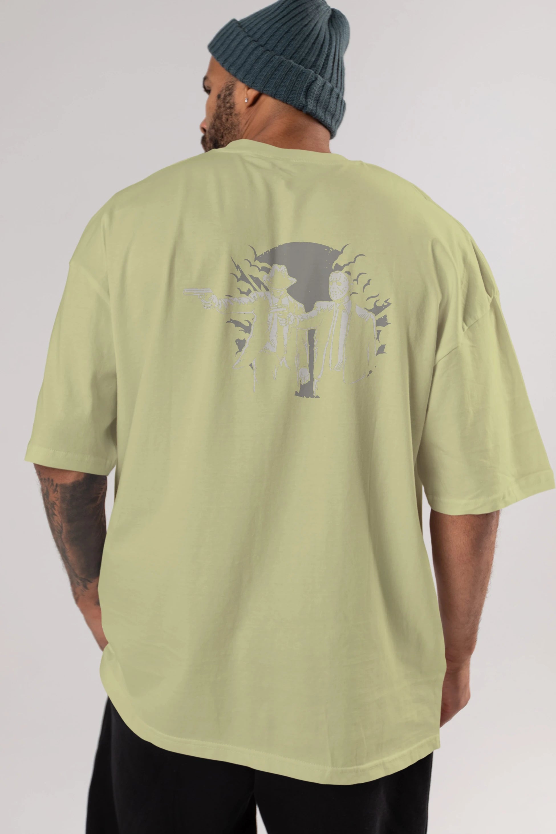 Pulp Killer Arka Baskılı Oversize t-shirt Erkek Kadın Unisex %100 Pamuk