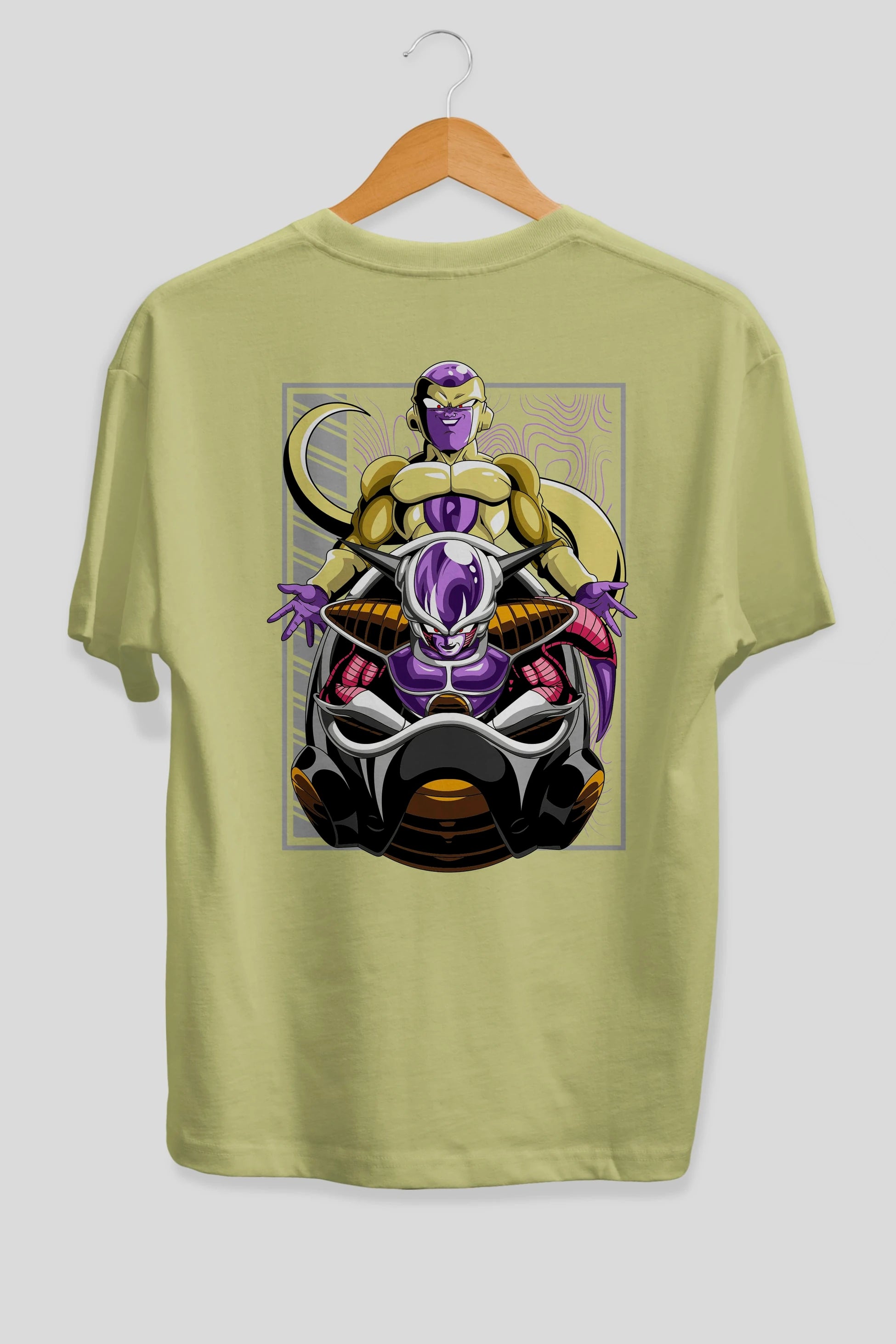 DragonBall Freezer Anime Arka Baskılı Oversize t-shirt Erkek Kadın Unisex
