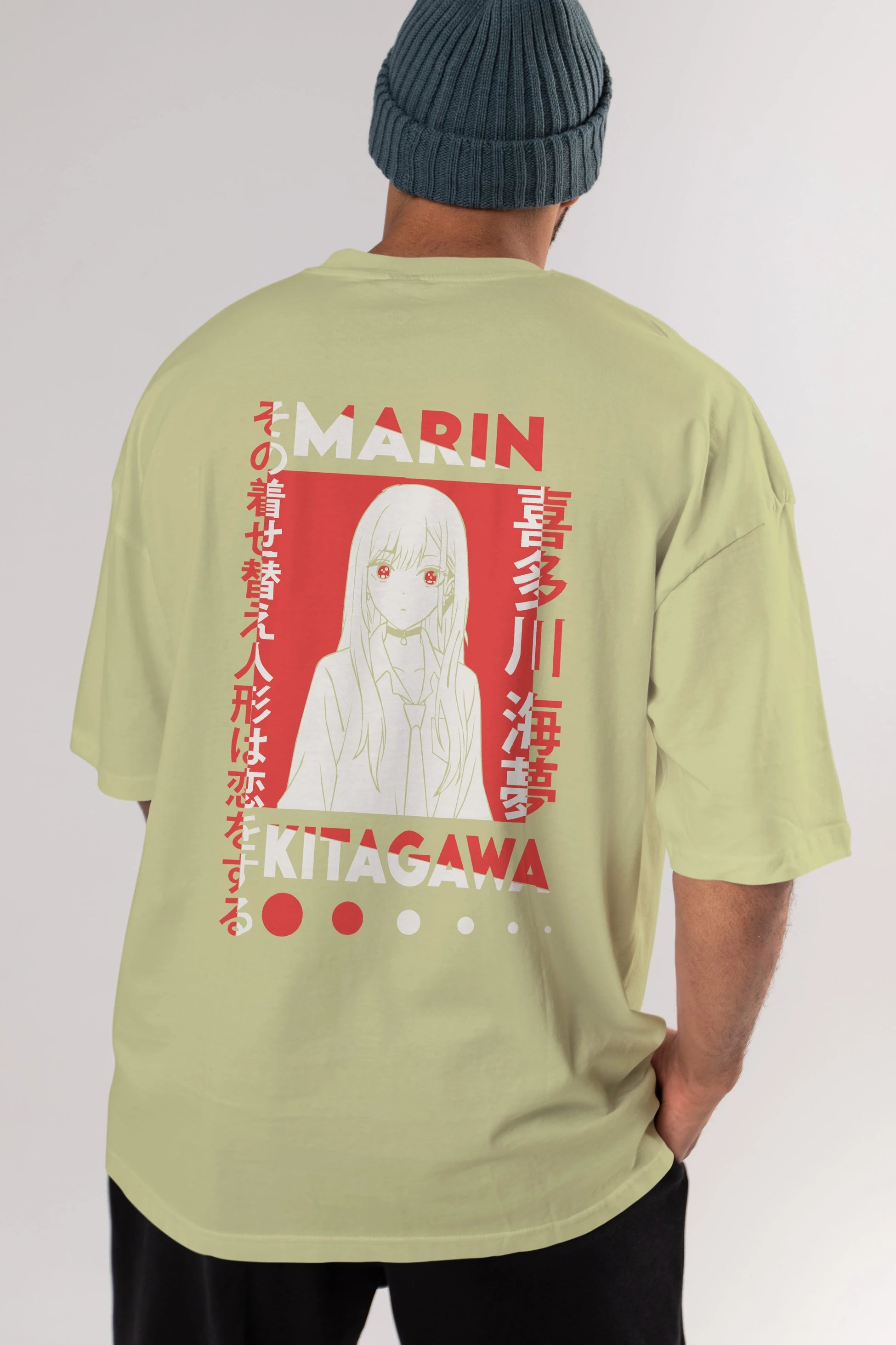 MARIN KITAGAWA Anime Arka Baskılı Oversize t-shirt Erkek Kadın Unisex