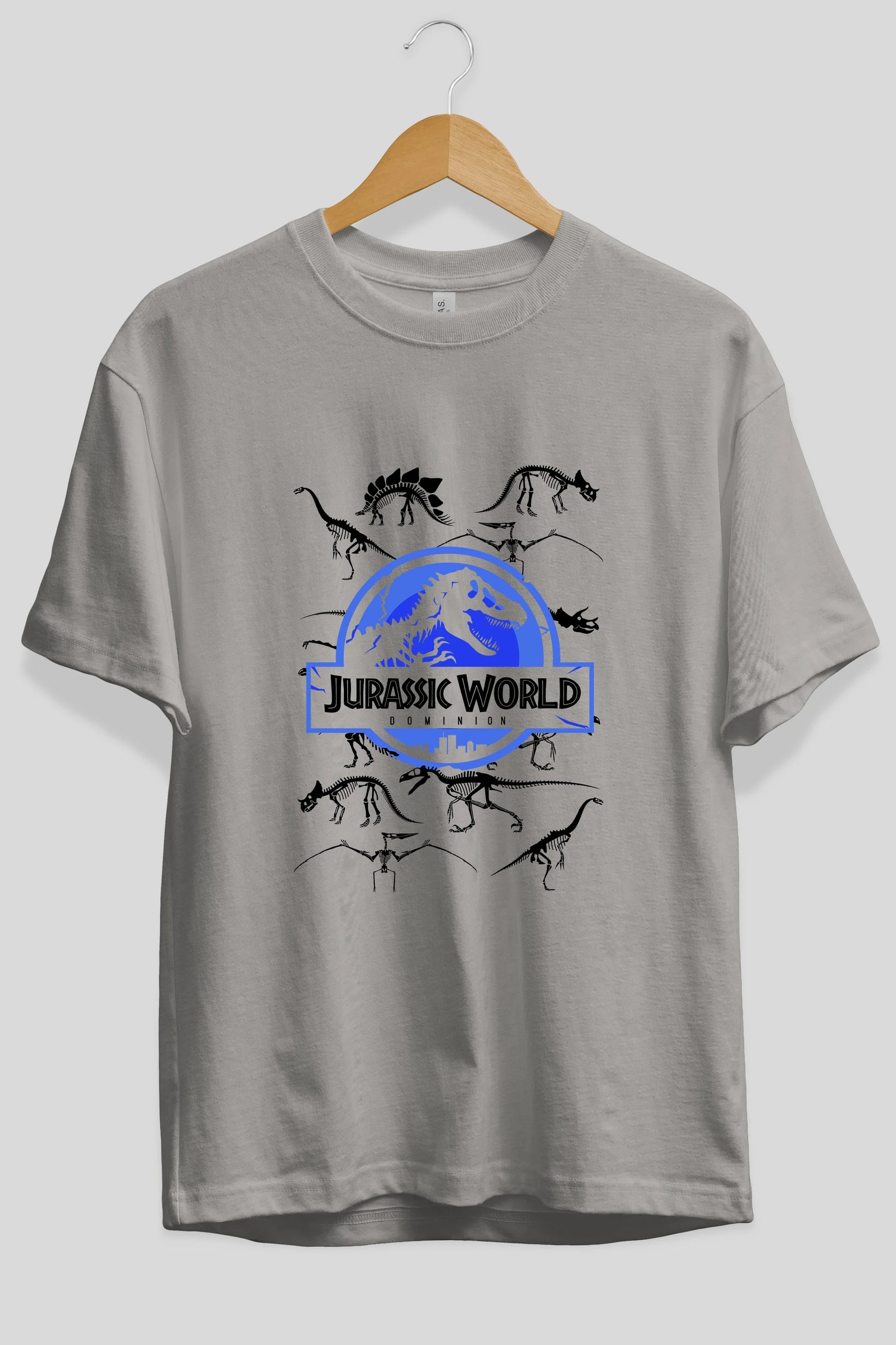Jurassic Park (5) Ön Baskılı Oversize t-shirt Erkek Kadın Unisex %100 Pamuk Bisiklet Yaka tişort