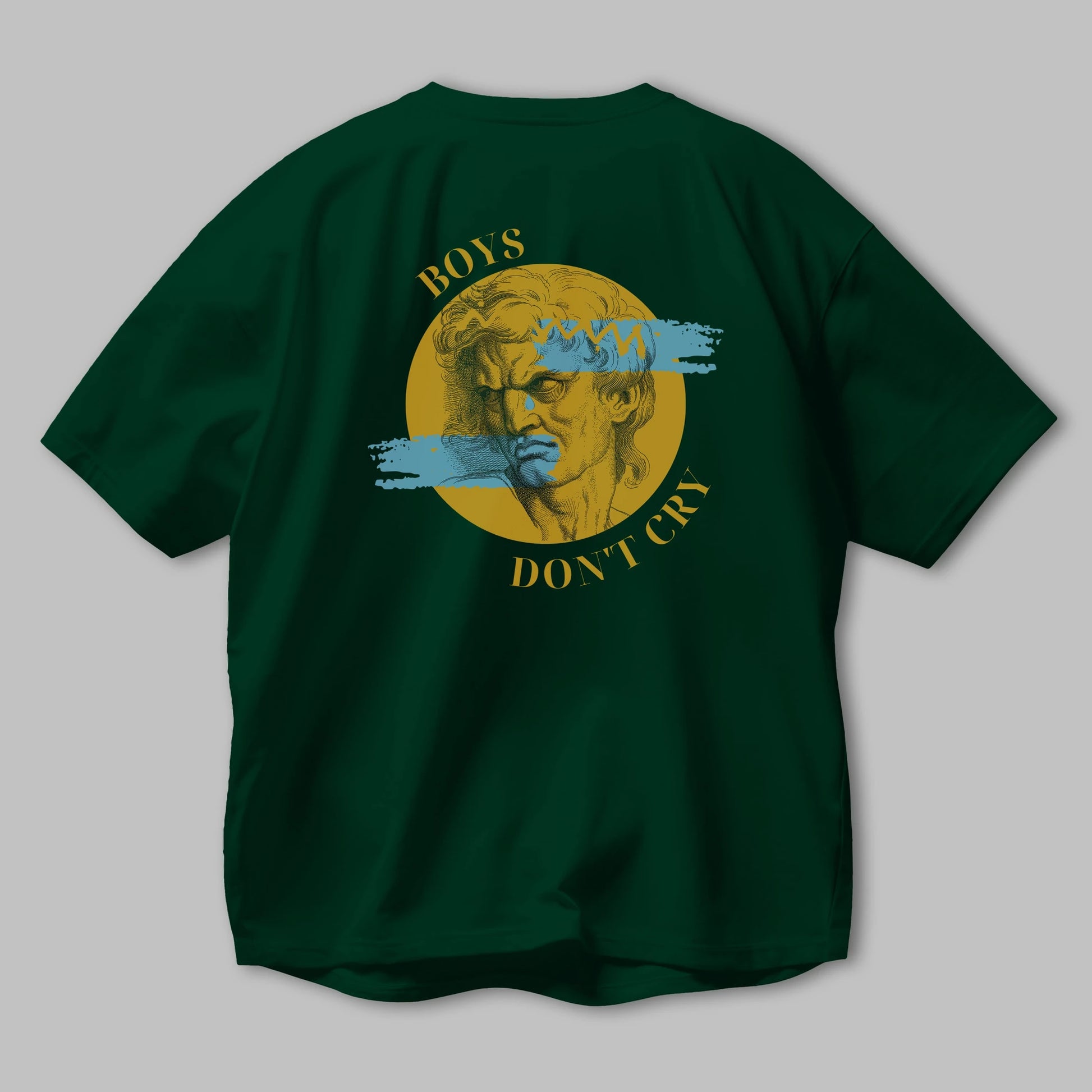 Boys Don't Cry Yazılı Arka Baskılı Oversize t-shirt Erkek Kadın Unisex