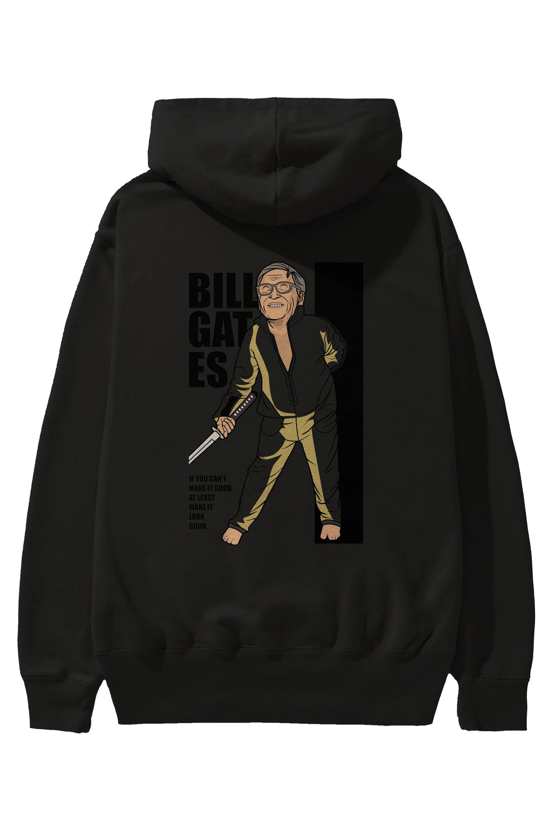 Bill Gates Arka Baskılı Hoodie Oversize Kapüşonlu Sweatshirt Erkek Kadın Unisex
