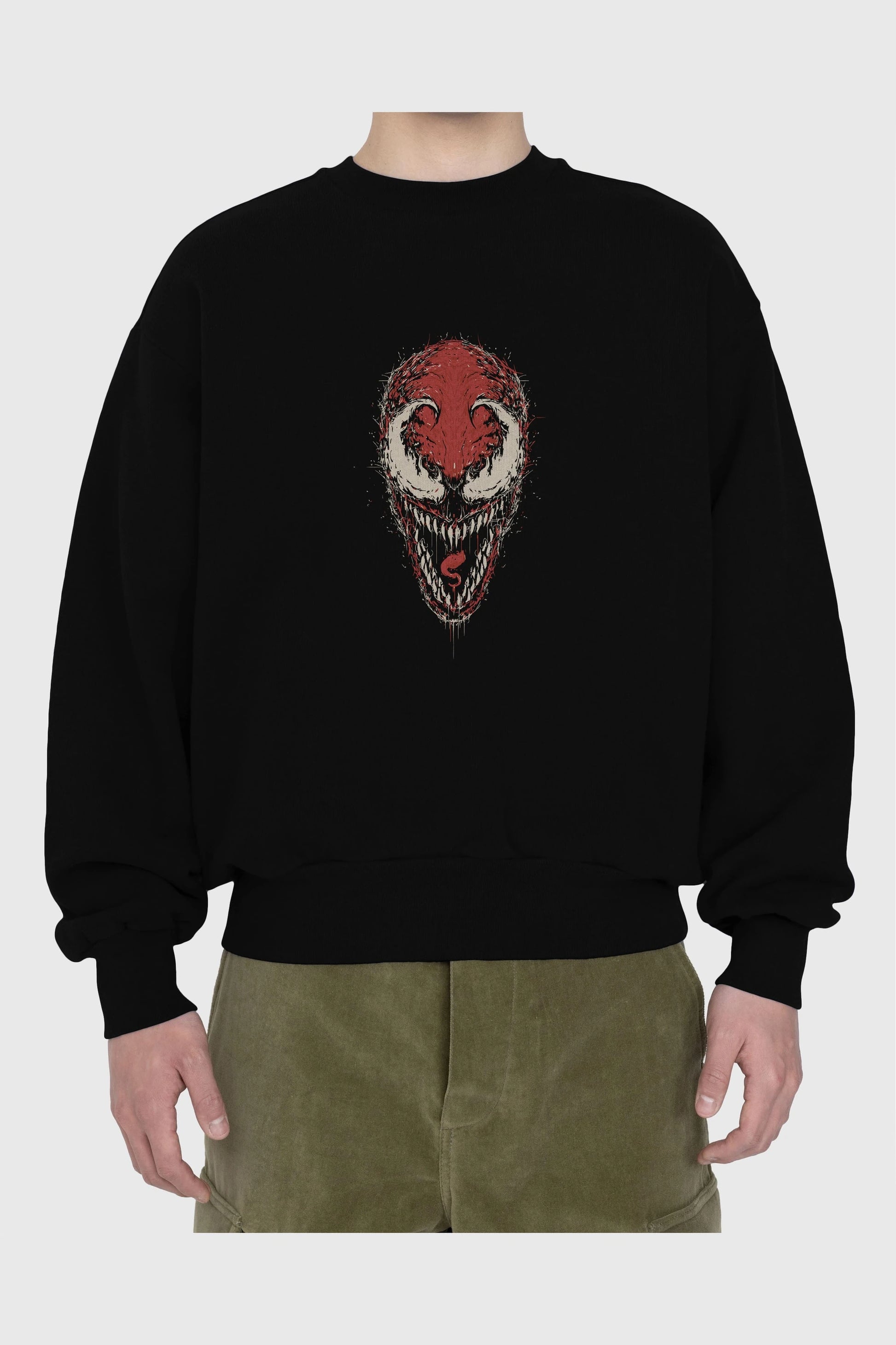 Venom (12) Ön Baskılı Oversize Sweatshirt Erkek Kadın Unisex