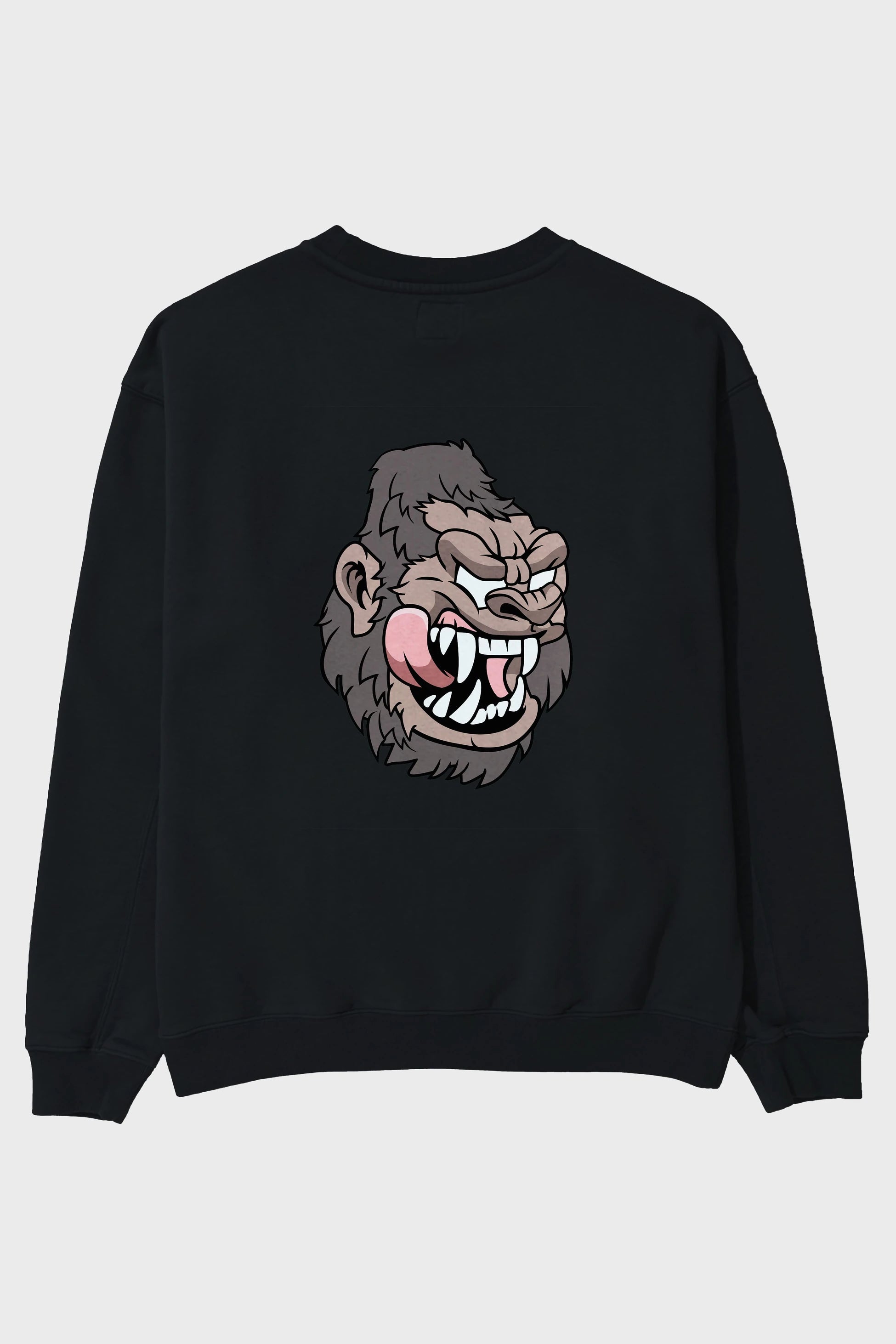 Big Gorilla Arka Baskılı Oversize Sweatshirt Erkek Kadın Unisex