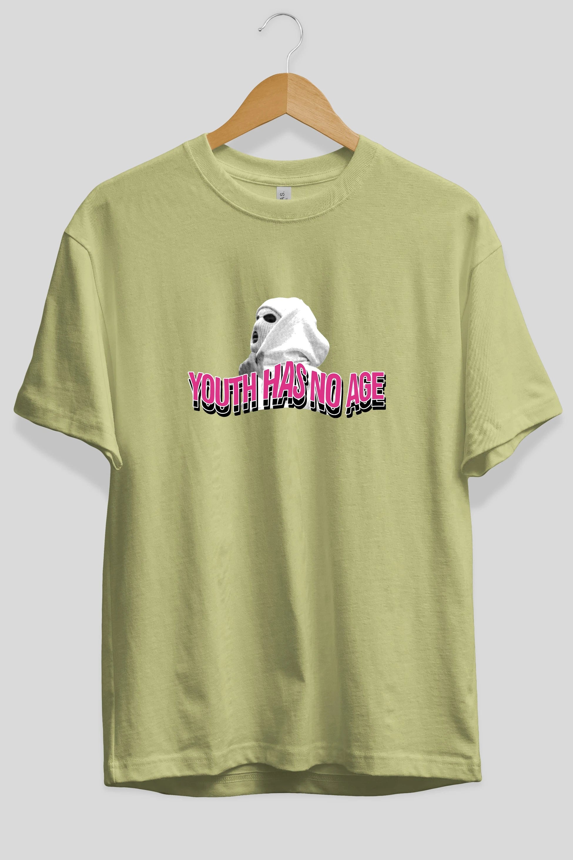Youth Has No Age Ön Baskılı Oversize t-shirt Erkek Kadın Unisex