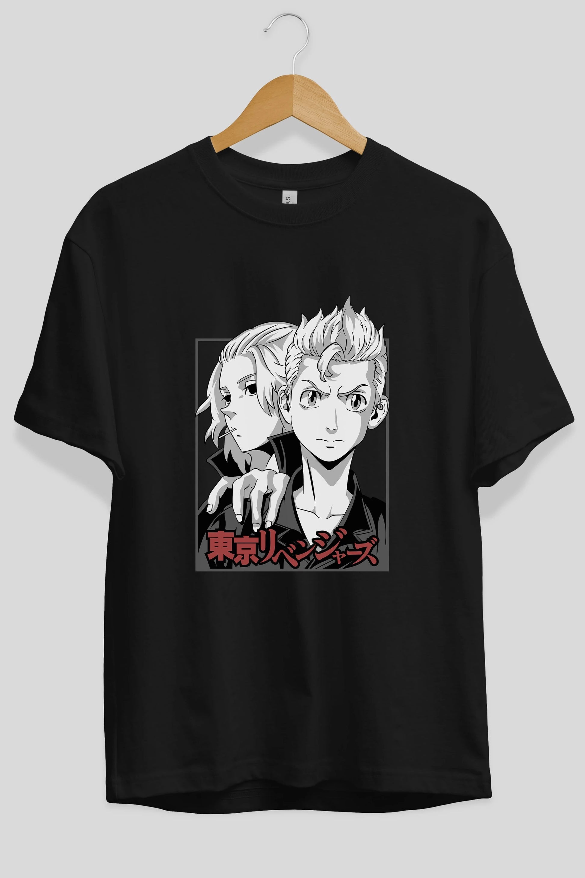 TOKYO REVENGERS Anime Ön Baskılı Oversize t-shirt %100 pamuk Erkek Kadın Unisex
