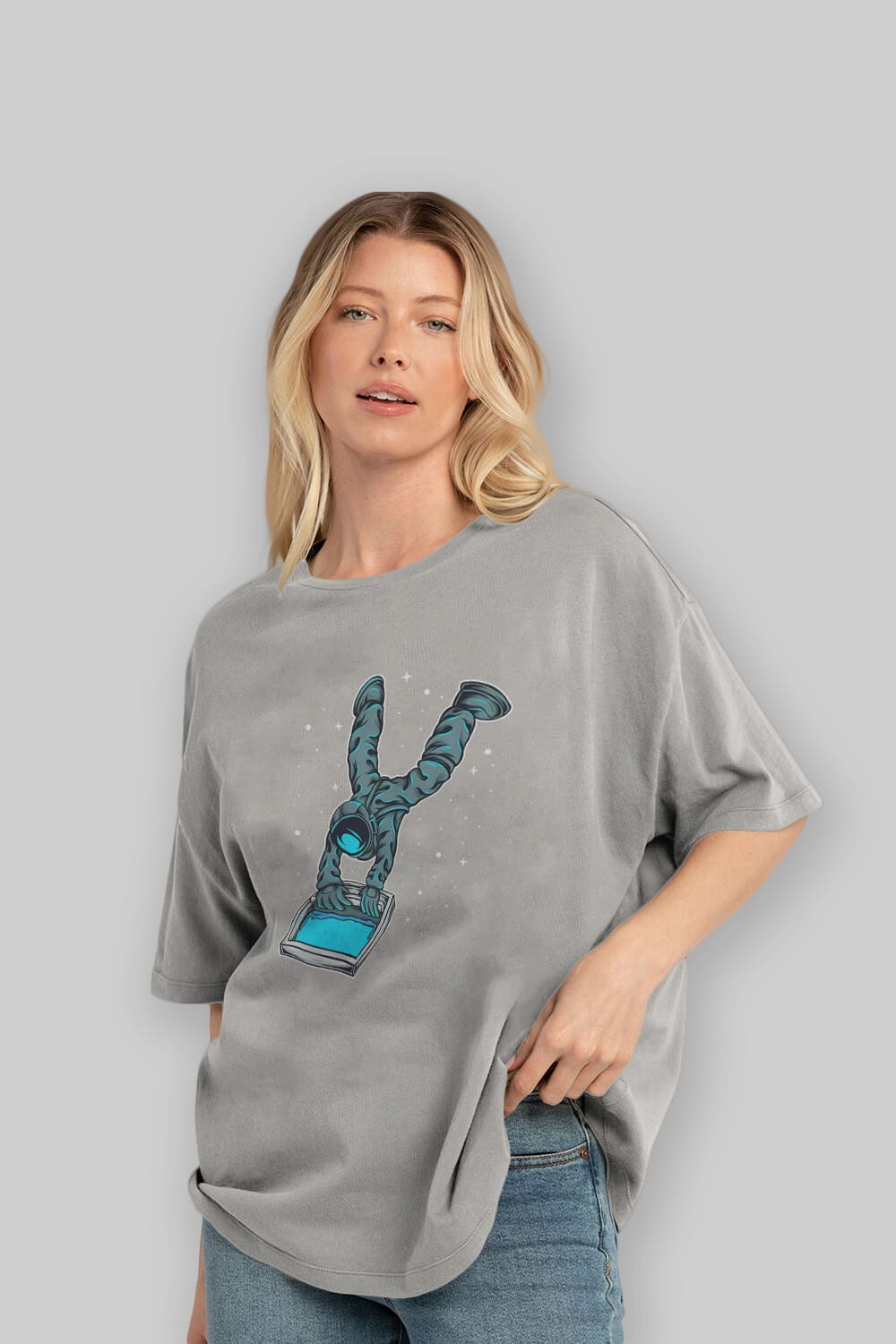 Astroscreen Ön Baskılı Oversize t-shirt Erkek Kadın Unisex