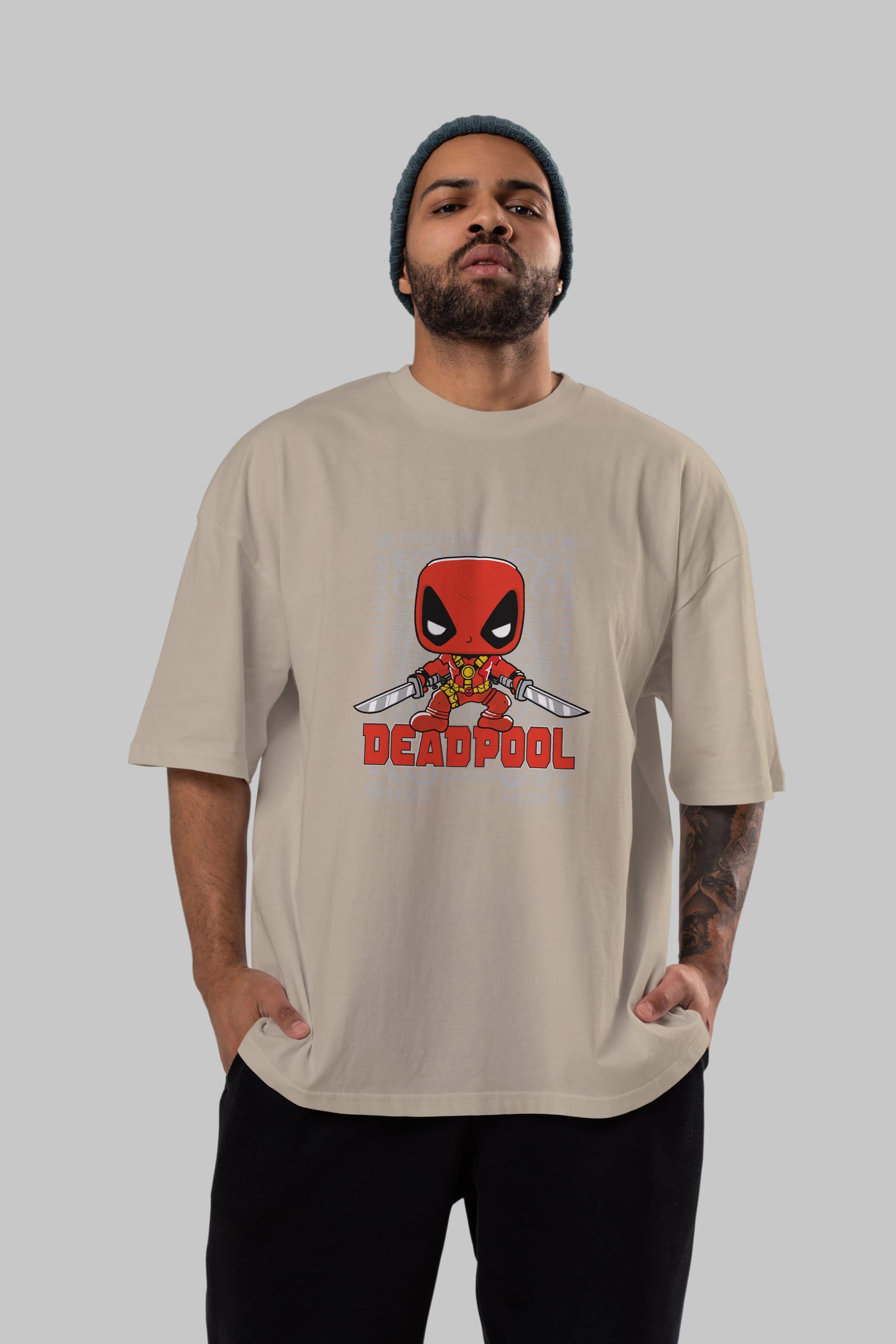 Deadpool (17) Ön Baskılı Oversize t-shirt Erkek Kadın Unisex %100 Pamuk Bisiklet Yaka tişort