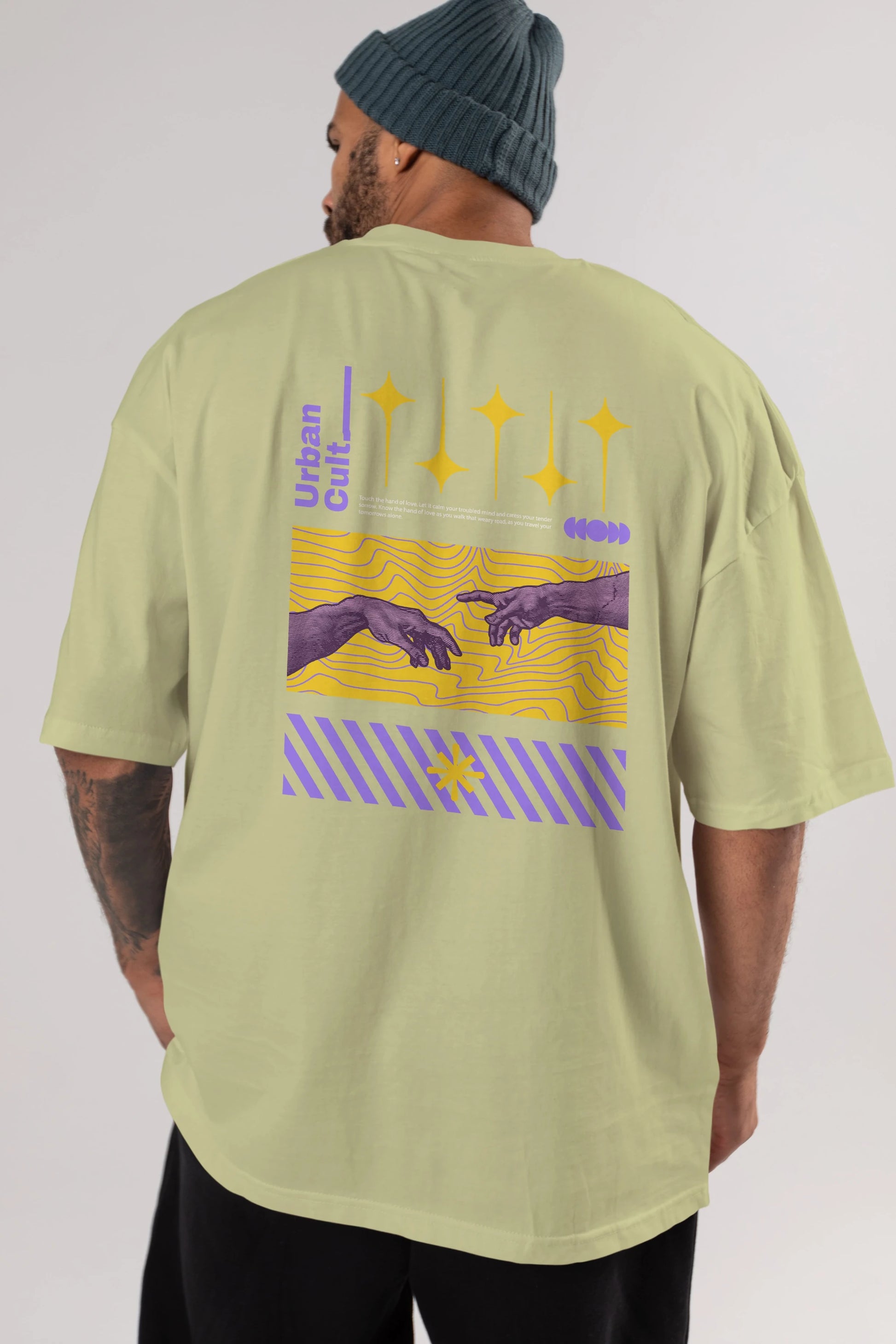 Urban Cult Arka Baskılı Oversize t-shirt Erkek Kadın Unisex