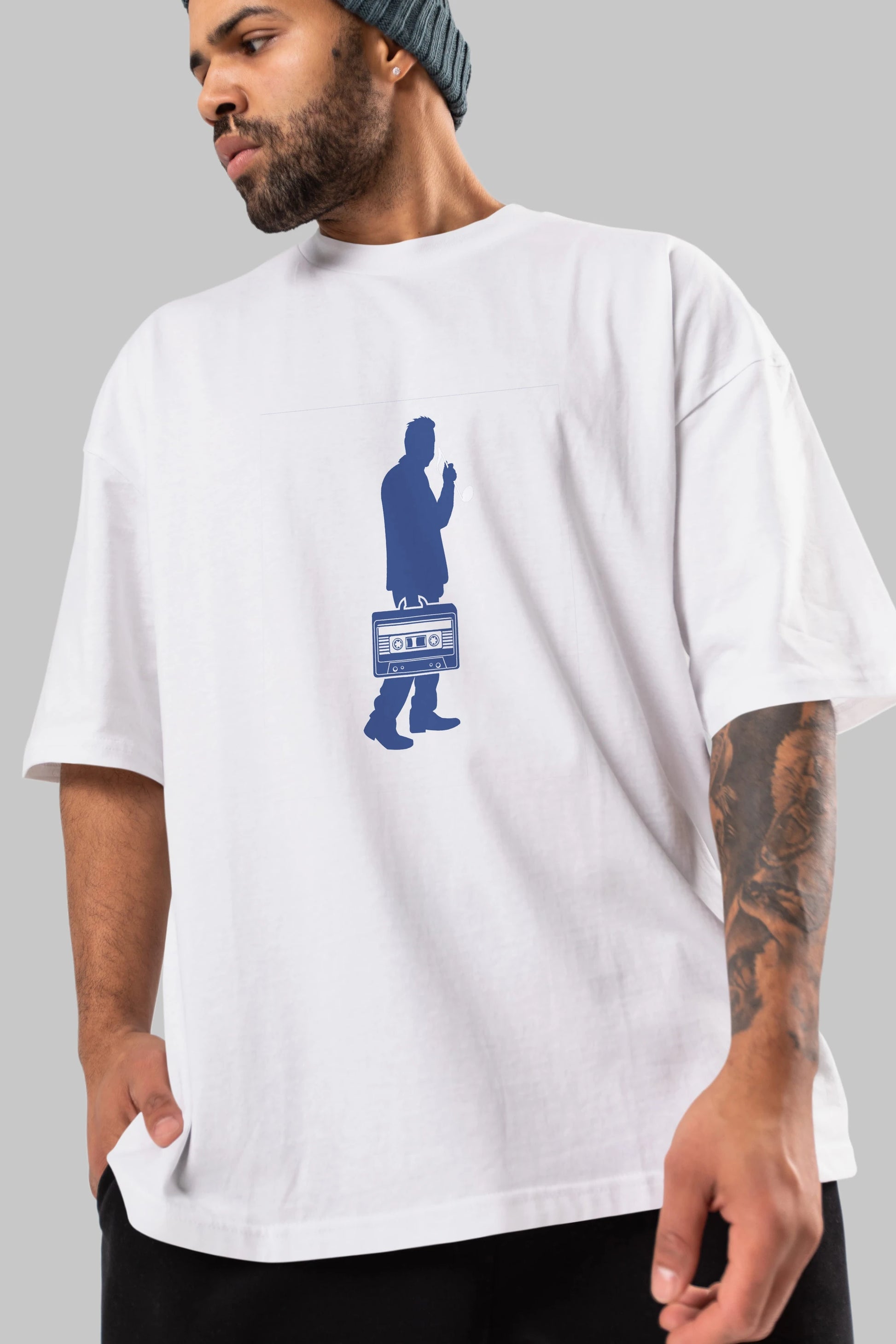 Sound Collector Ön Baskılı Oversize t-shirt %100 pamuk Erkek Kadın Unisex