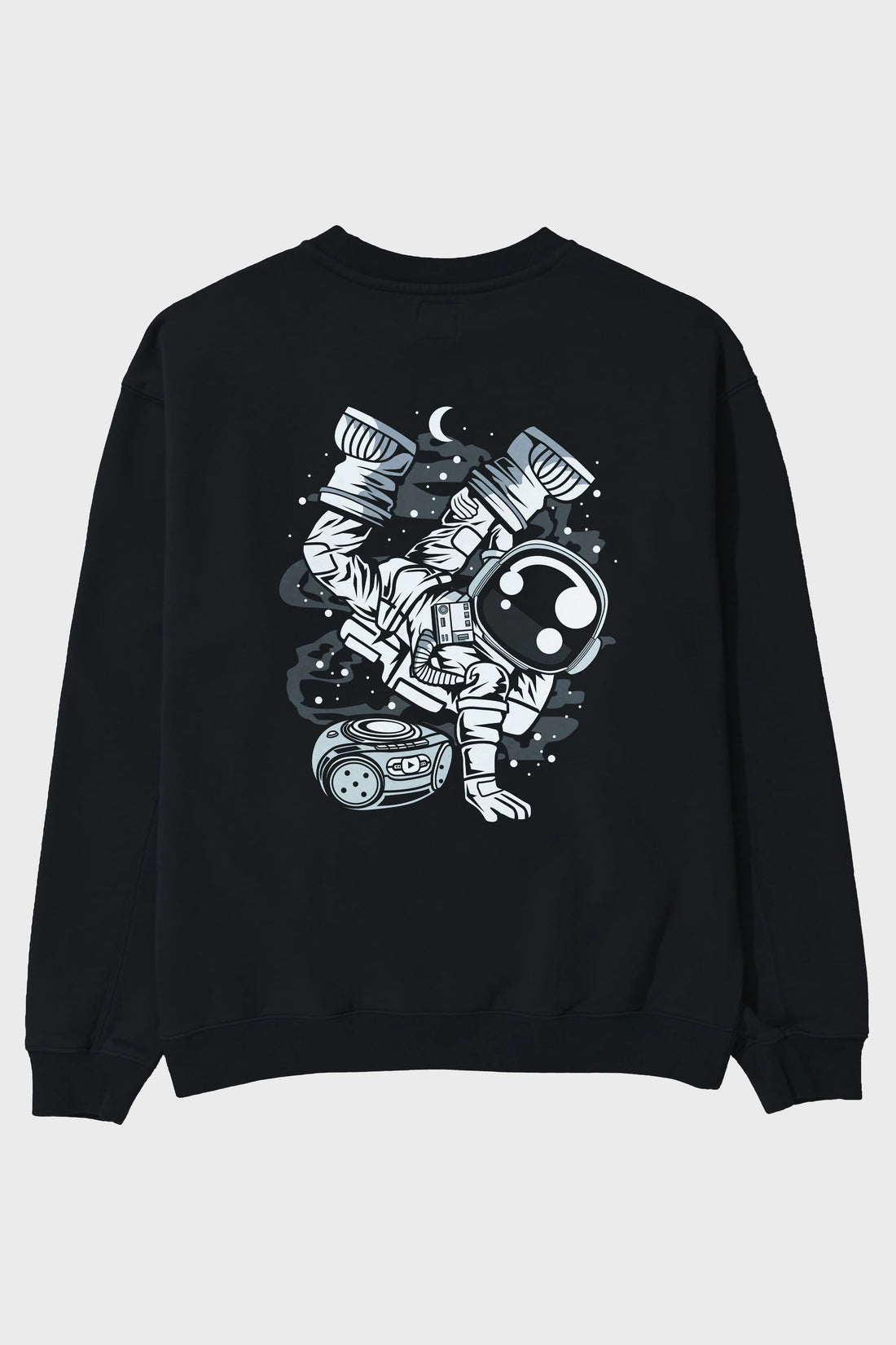 Space Breakdance Arka Baskılı Oversize Sweatshirt Erkek Kadın Unisex
