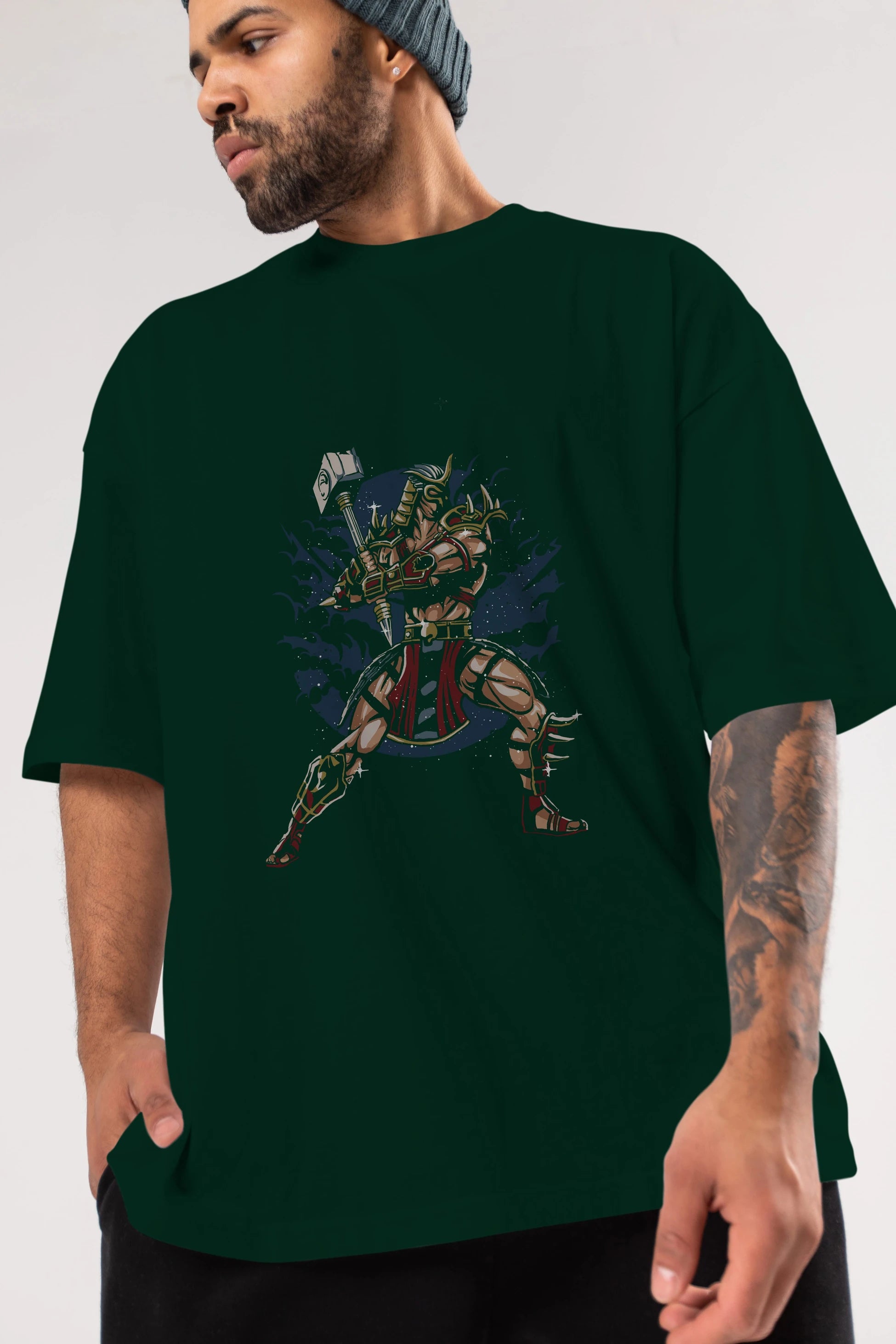 Emperor Ön Baskılı Oversize t-shirt Erkek Kadın Unisex %100 Pamuk tişort