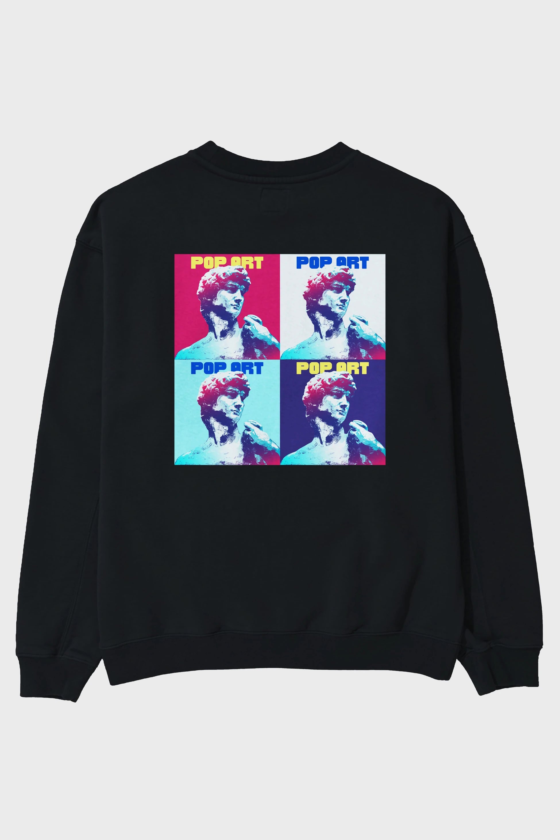 Creative Pop Art Arka Baskılı Oversize Sweatshirt Erkek Kadın Unisex