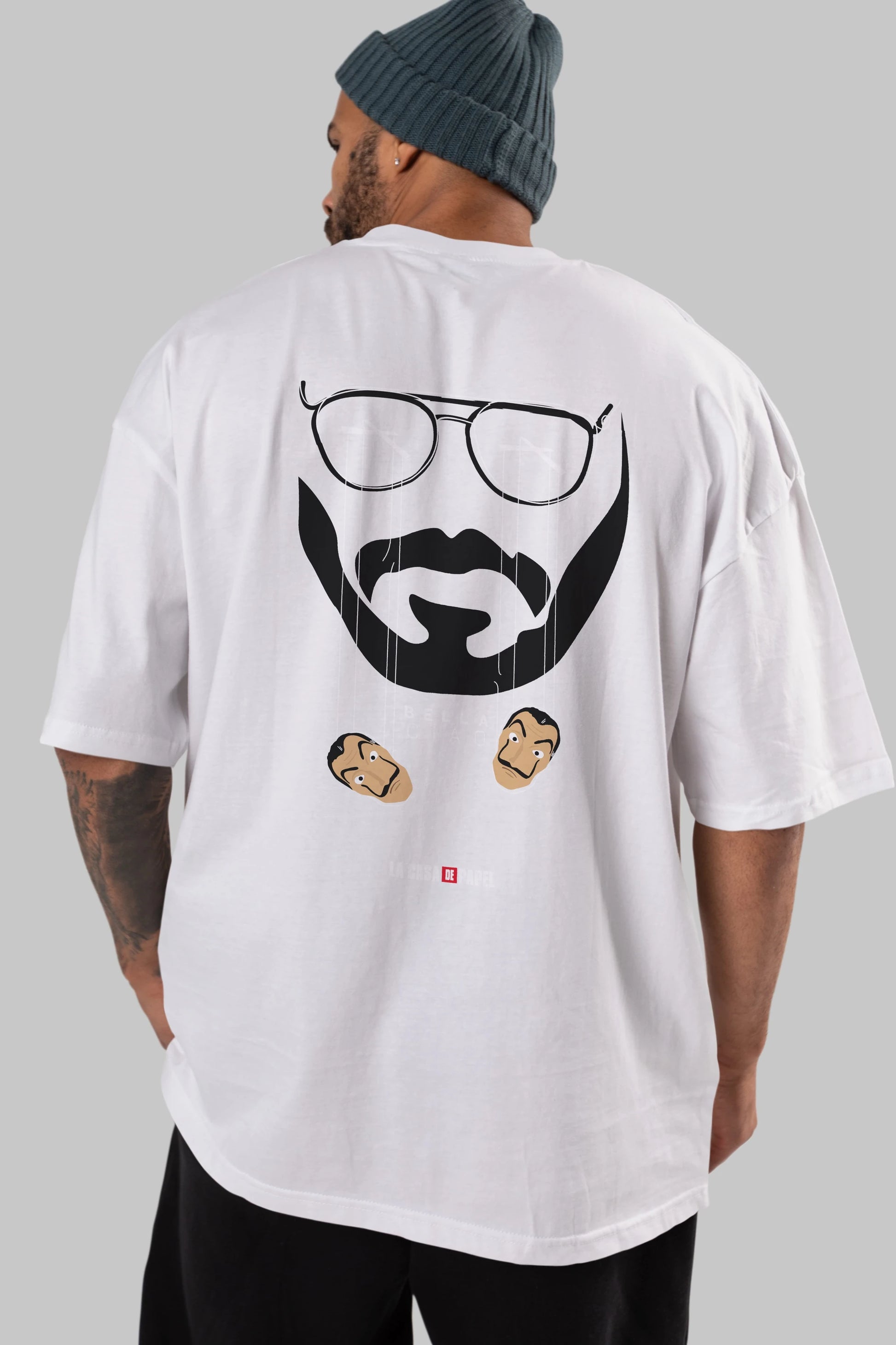 La Casa De Papel (11) Arka Baskılı Oversize t-shirt Erkek Kadın Unisex %100 Pamuk Bisiklet Yaka tişort