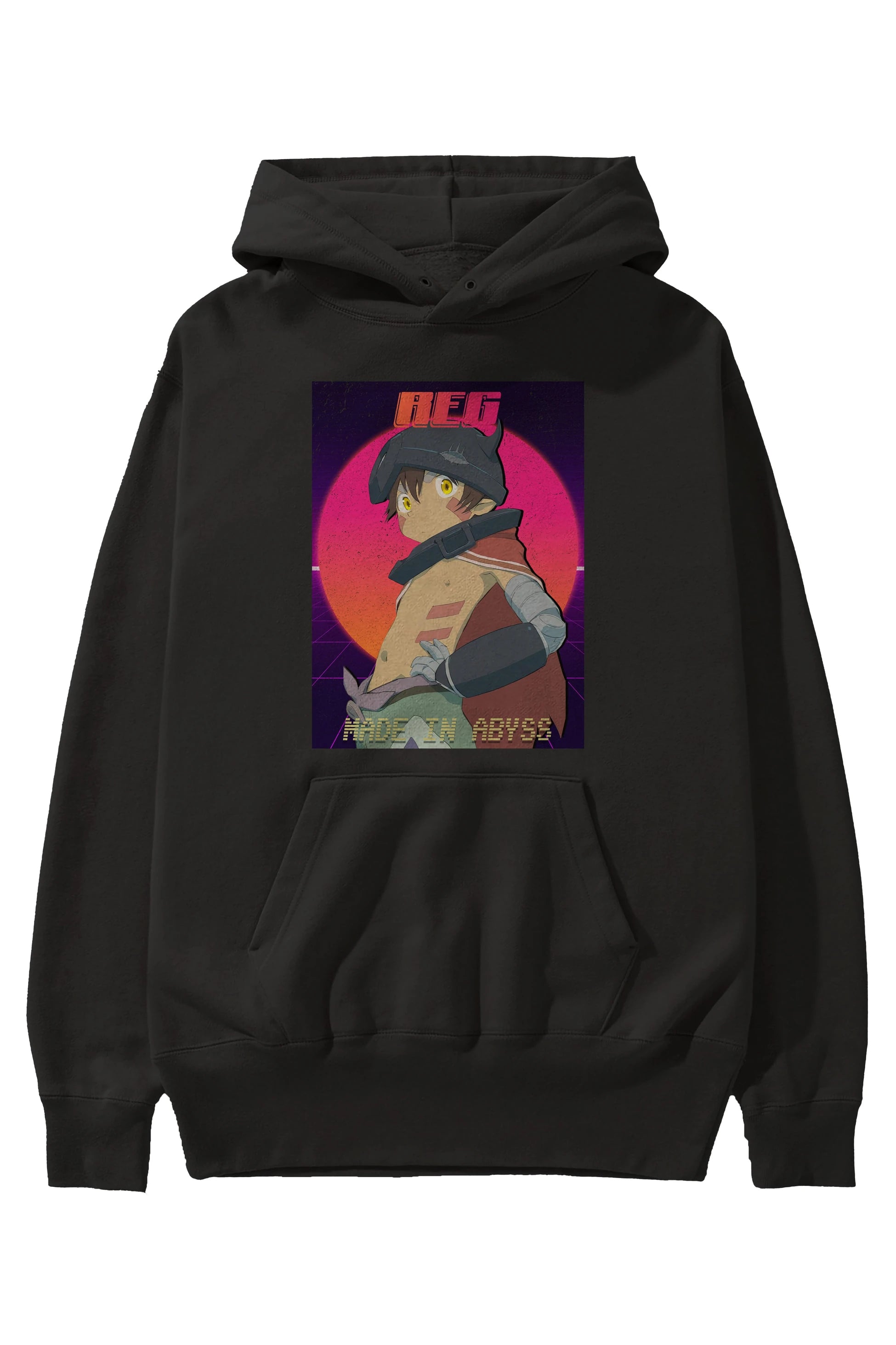 Reg 7 Anime Ön Baskılı Hoodie Oversize Kapüşonlu Sweatshirt Erkek Kadın Unisex