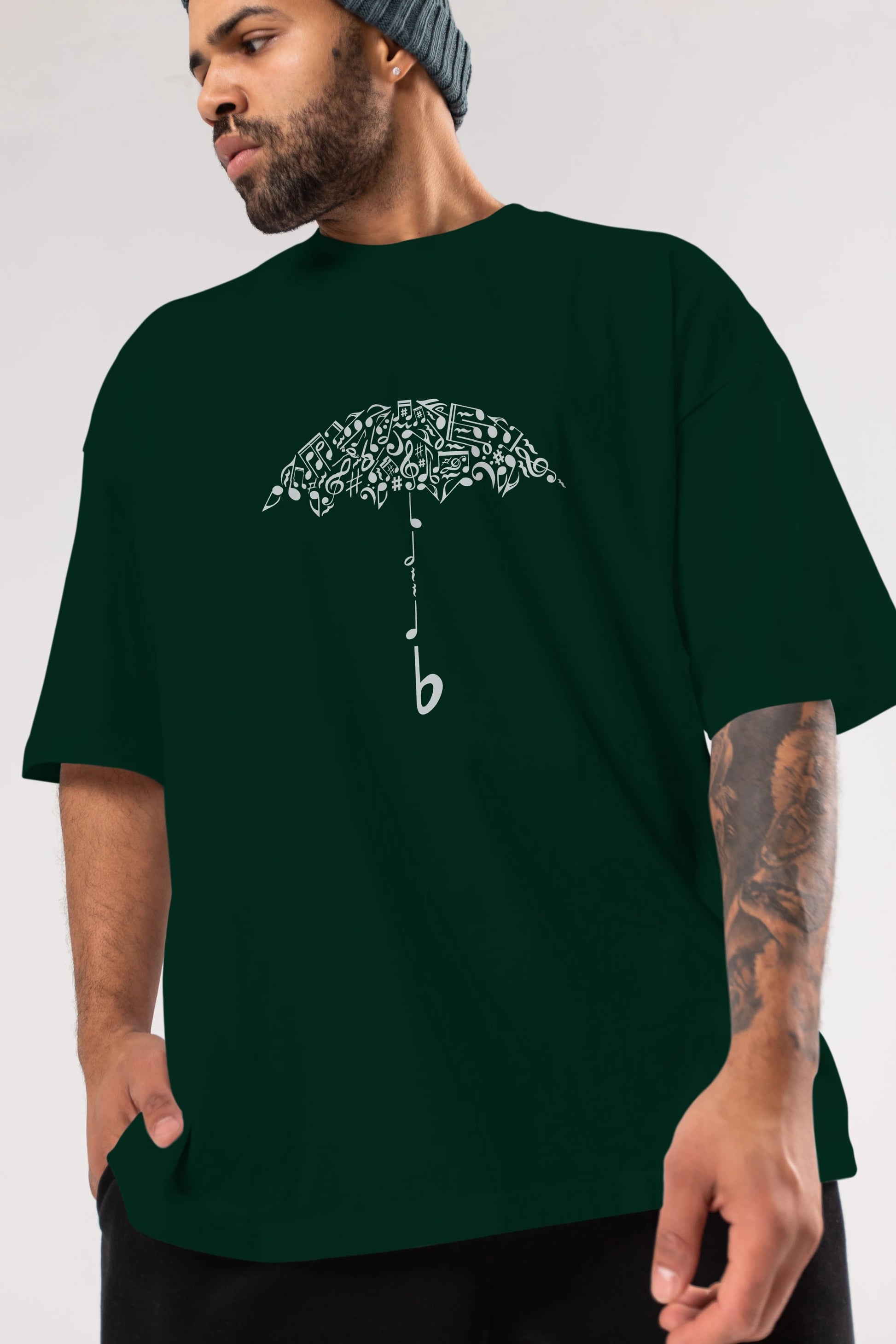 Sound Of Rain Ön Baskılı Oversize t-shirt %100 pamuk Erkek Kadın Unisex