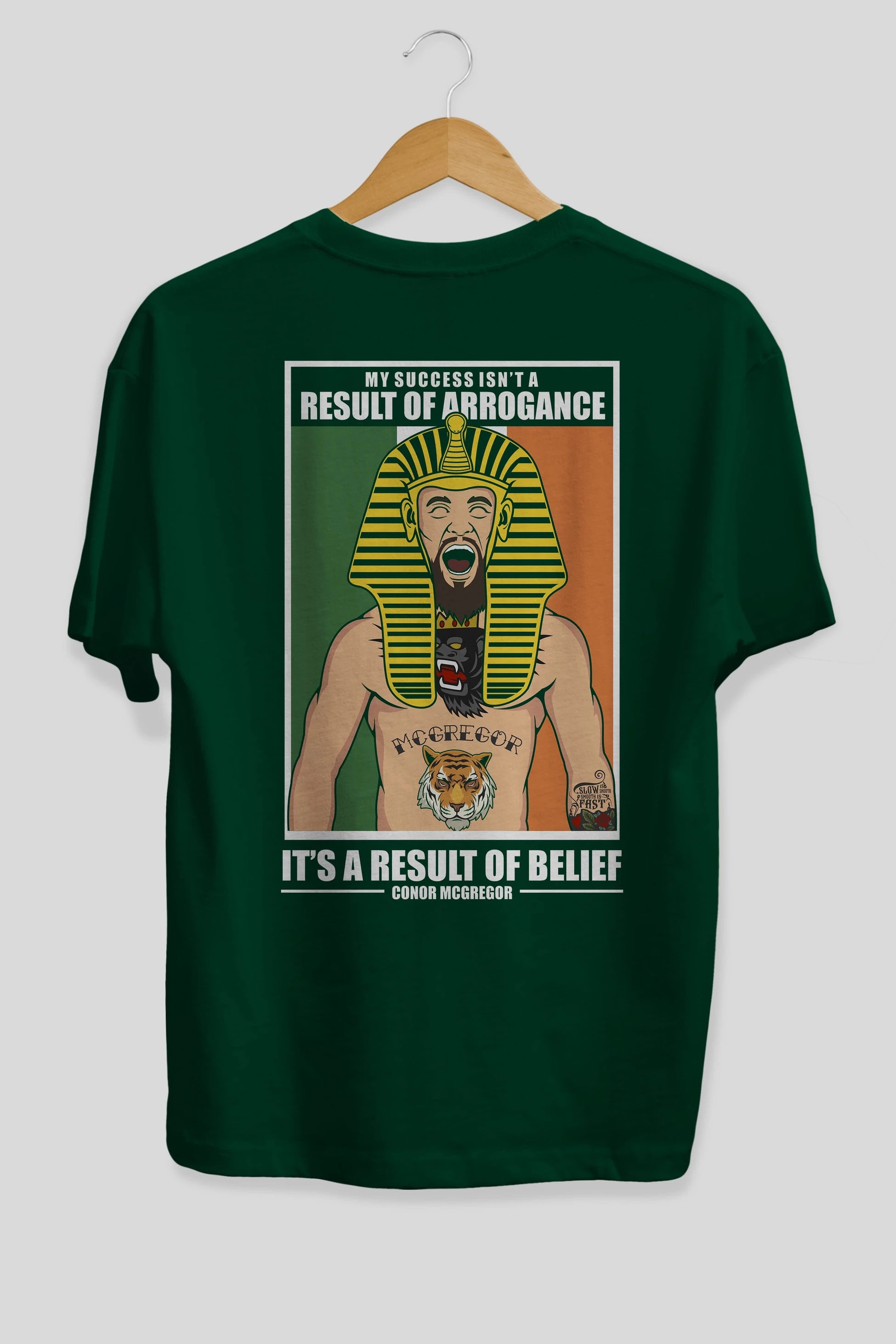 McGregor Pharaoh Arka Baskılı Oversize t-shirt Erkek Kadın Unisex %100 Pamuk tişort