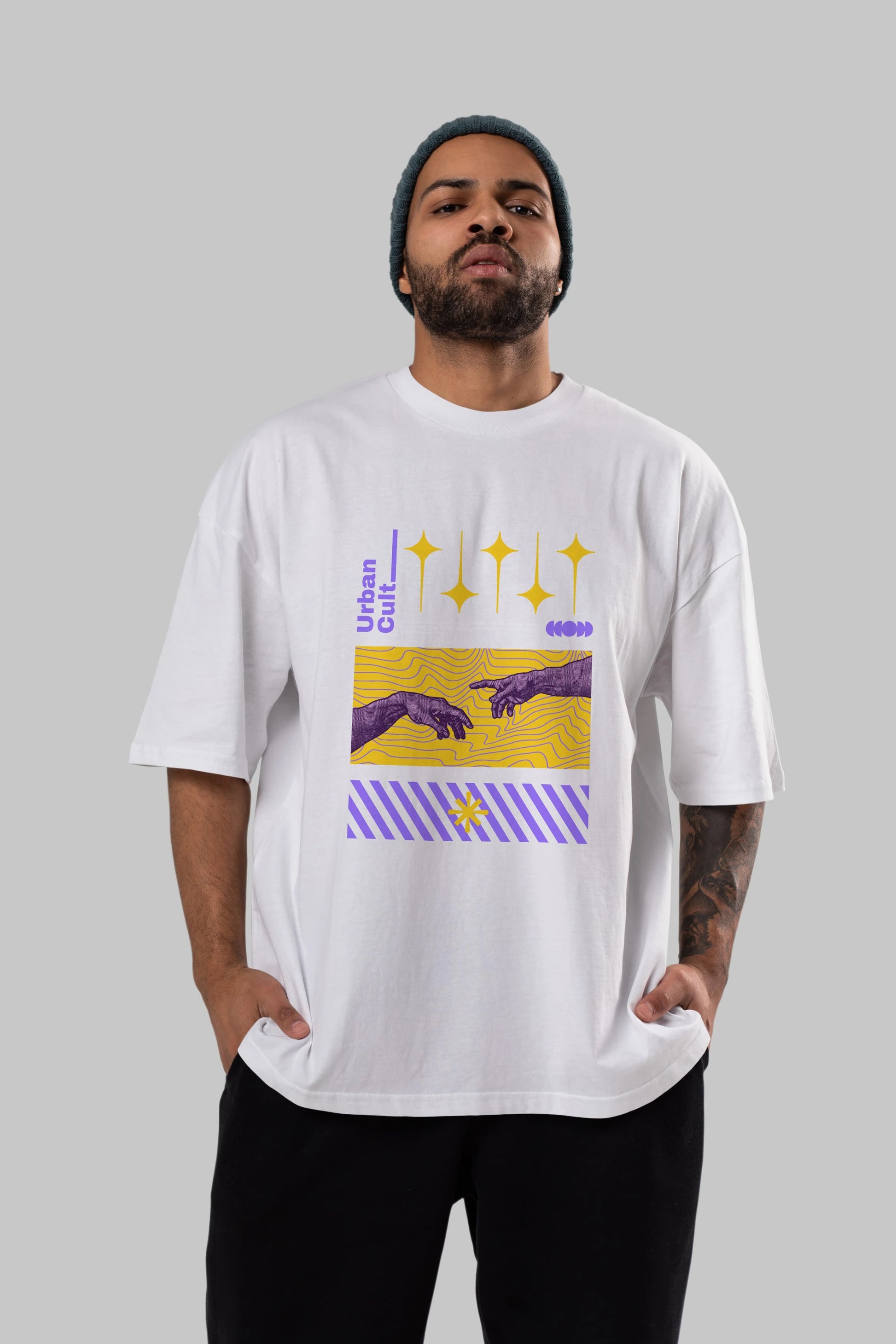 Urban Cult Ön Baskılı Oversize t-shirt Erkek Kadın Unisex