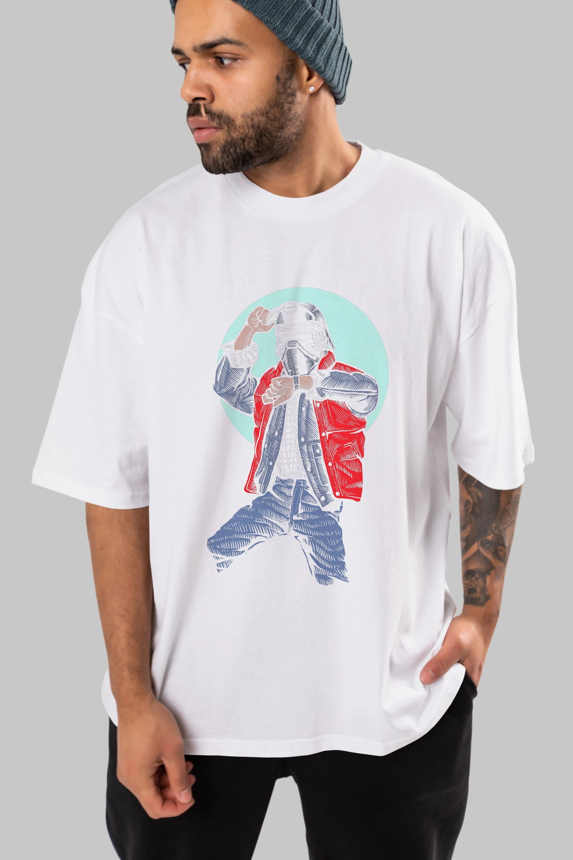Kylo Mcfly Ön Baskılı Oversize t-shirt Erkek Kadın Unisex %100 Pamuk tişort