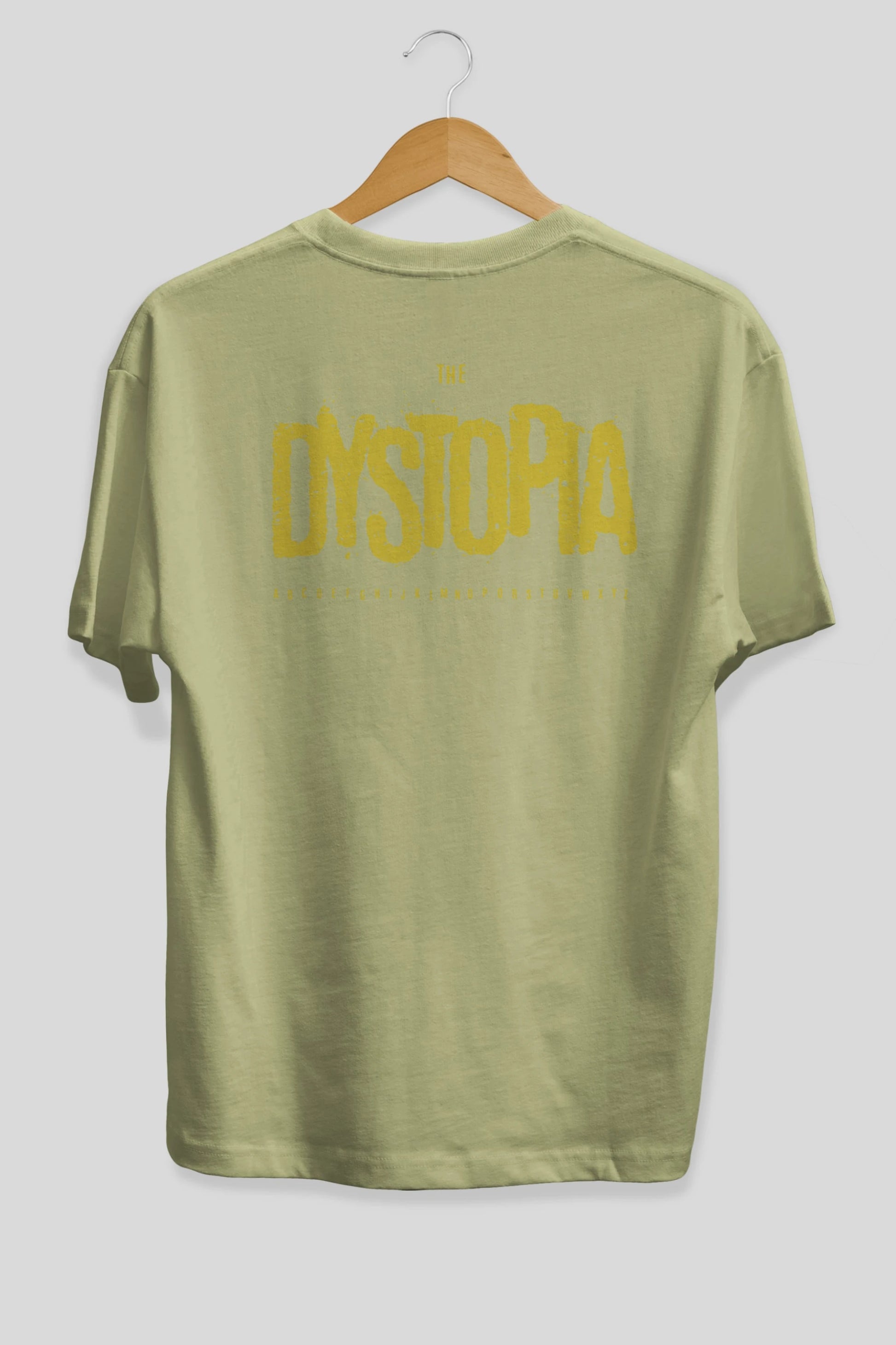 The Dystopia Arka Baskılı Oversize t-shirt Erkek Kadın Unisex