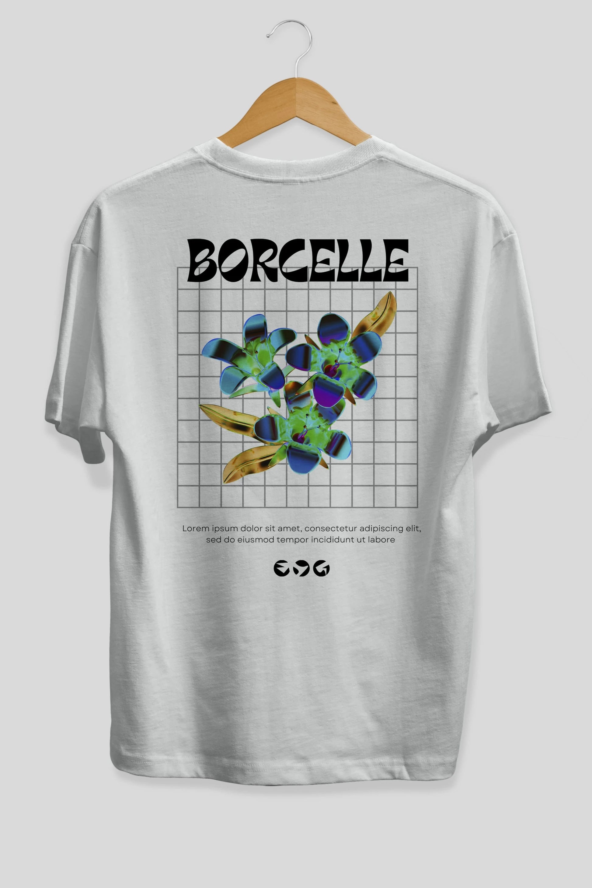 Borcelle Streetwear Arka Baskılı Oversize t-shirt Erkek Kadın Unisex