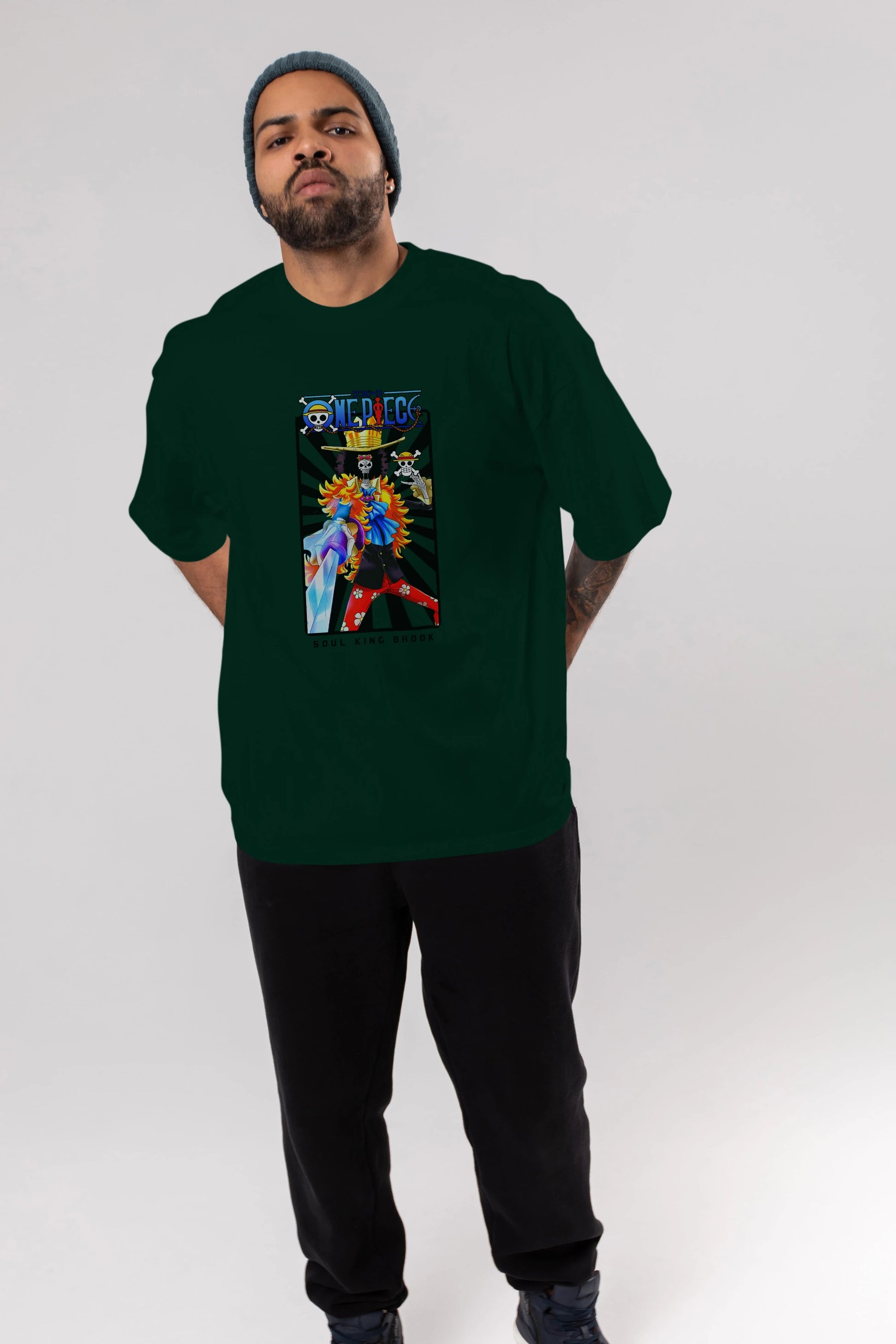 Brook Anime Ön Baskılı Oversize t-shirt Erkek Kadın Unisex