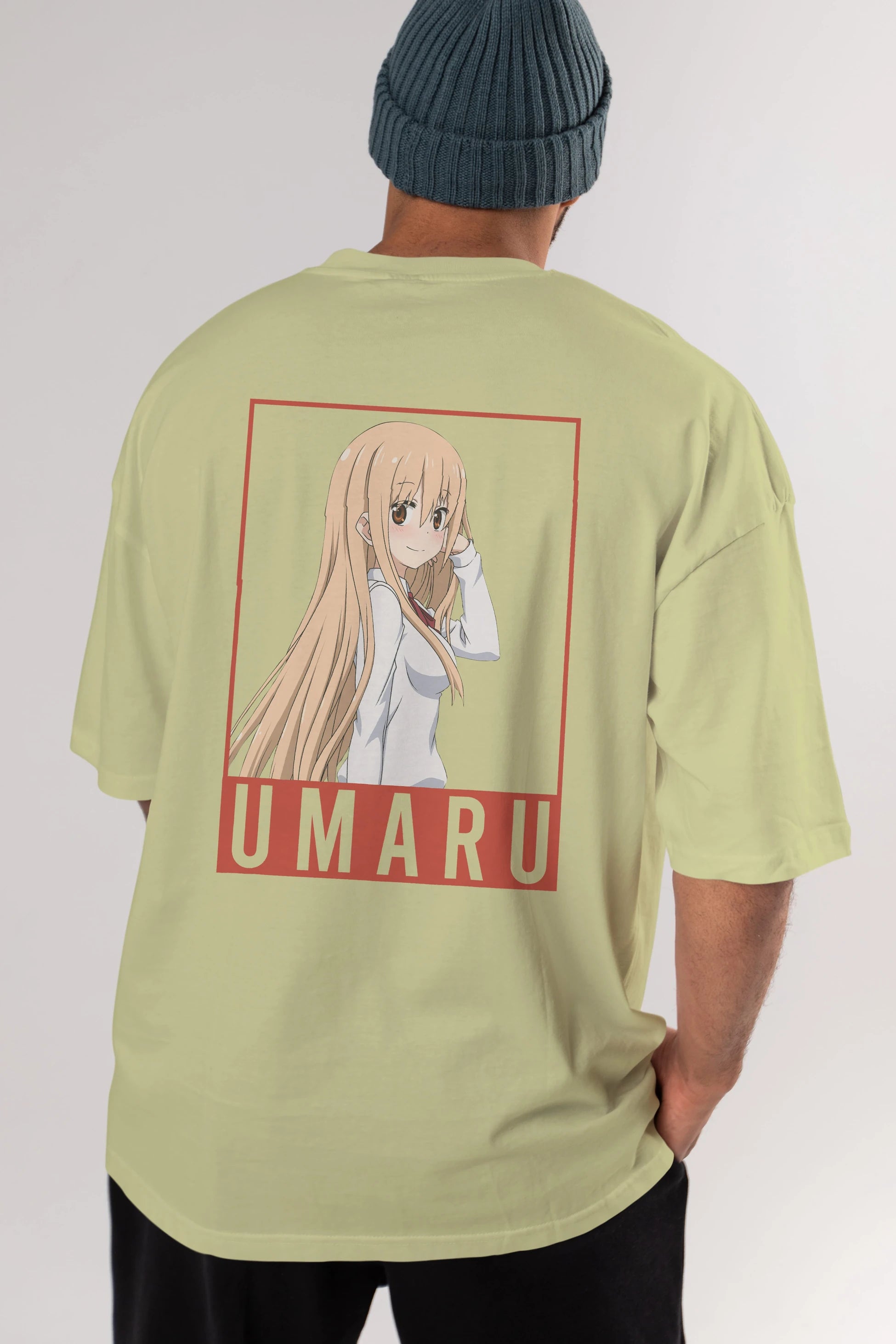 Umaru Doma 2 Anime Arka Baskılı Oversize t-shirt Erkek Kadın Unisex