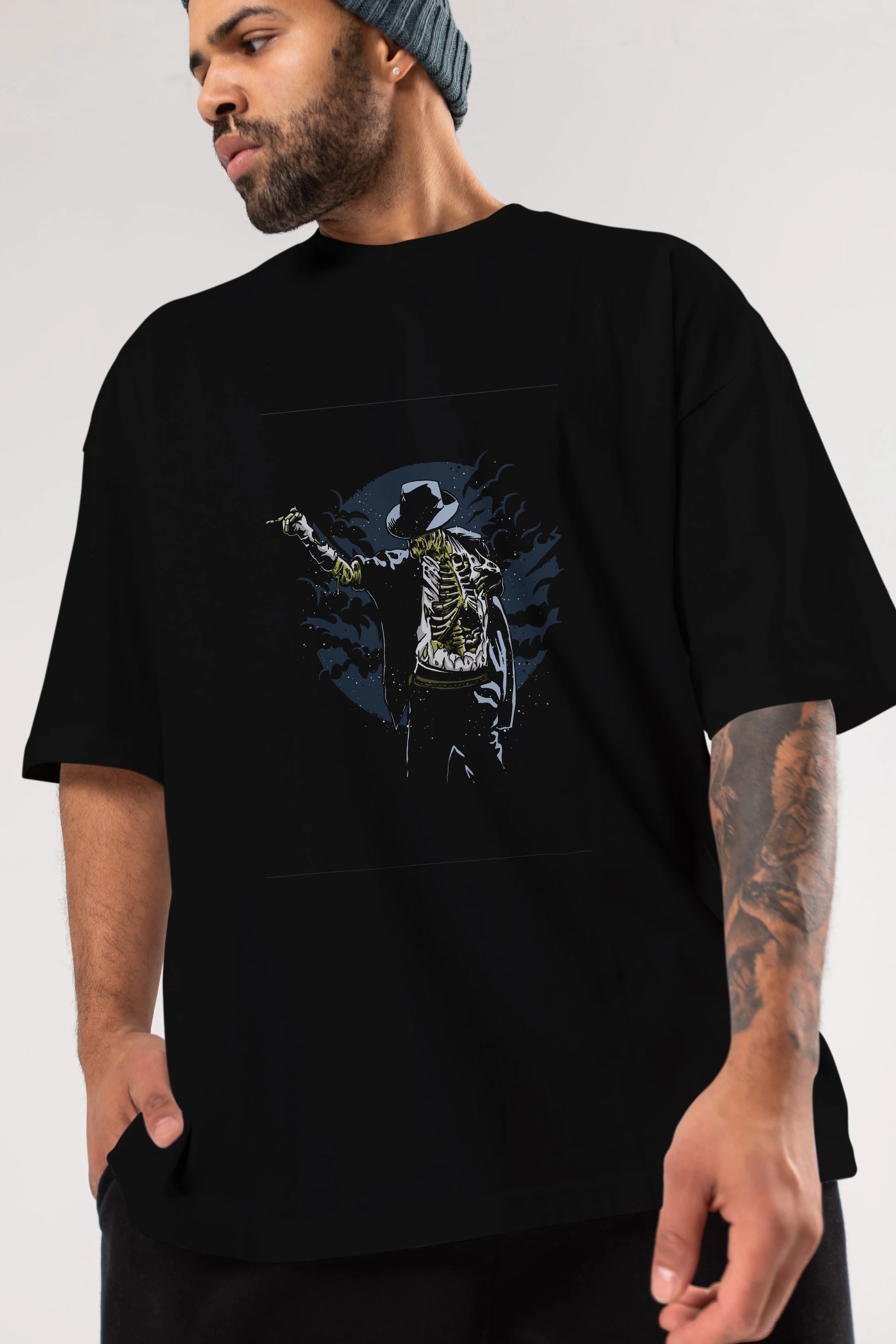 Zombie Pop Ön Baskılı Oversize t-shirt Erkek Kadın Unisex %100 Pamuk tişort