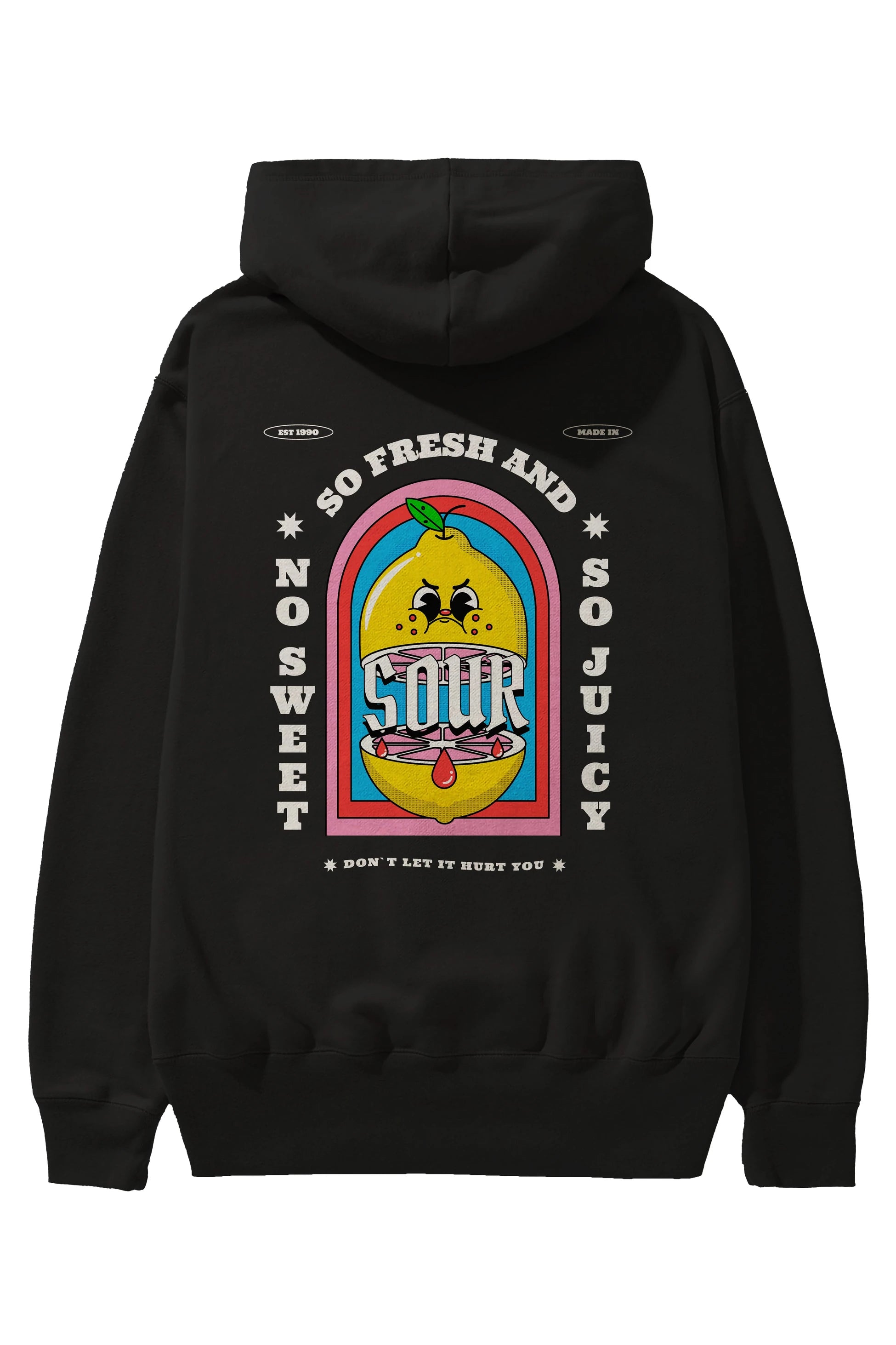 So Fresh And Sour Arka Baskılı Hoodie Oversize Kapüşonlu Sweatshirt Erkek Kadın Unisex