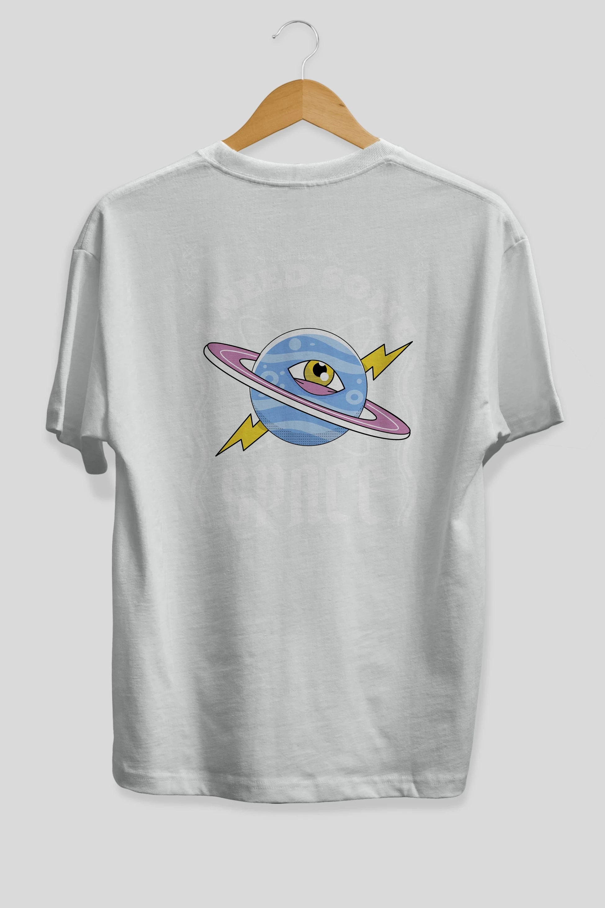 I Need Some Space Arka Baskılı Oversize t-shirt Erkek Kadın Unisex