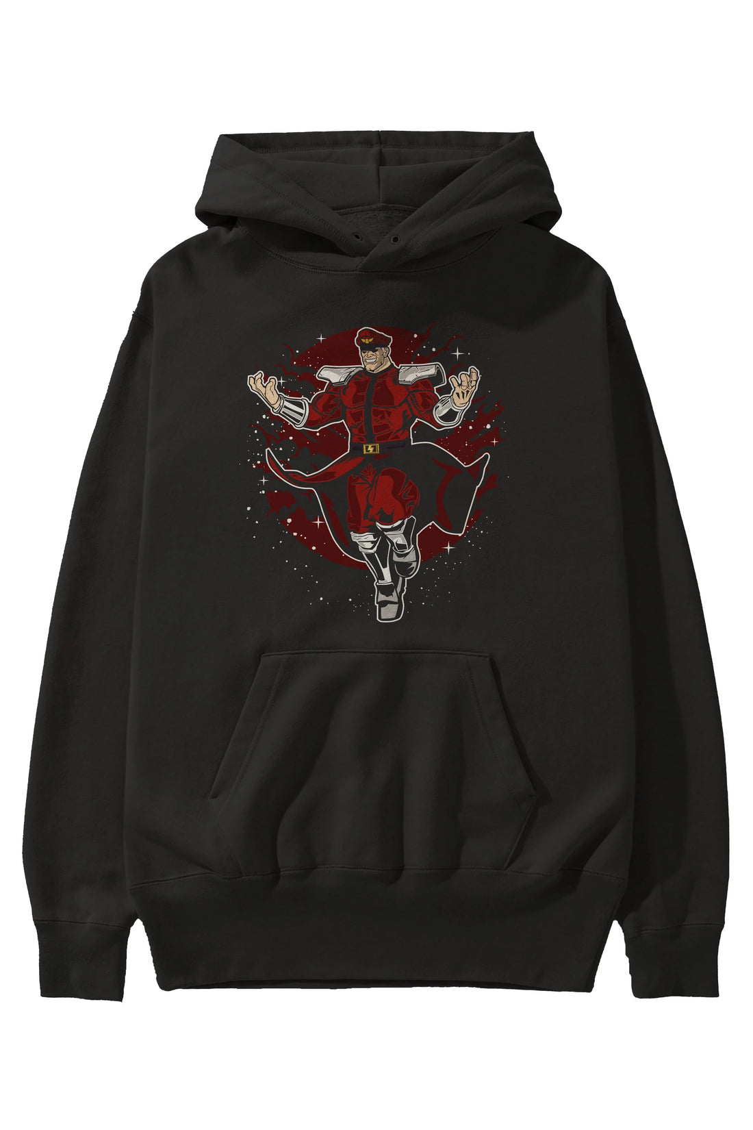 M BISON Ön Baskılı Hoodie Oversize Kapüşonlu Sweatshirt Erkek Kadın Unisex