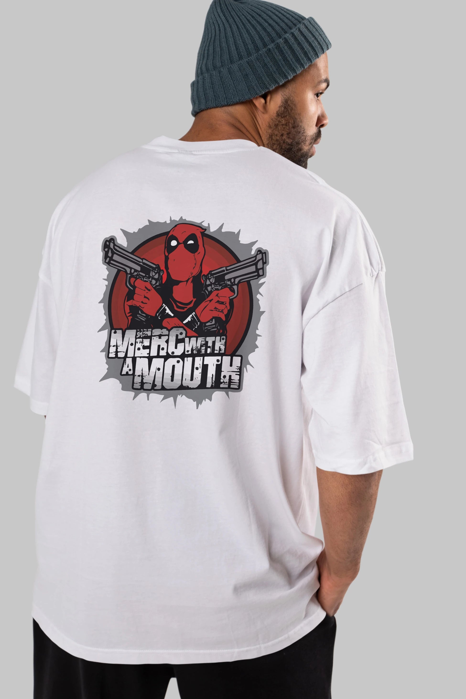 Deadpool (13) Arka Baskılı Oversize t-shirt Erkek Kadın Unisex %100 Pamuk Bisiklet Yaka tişort