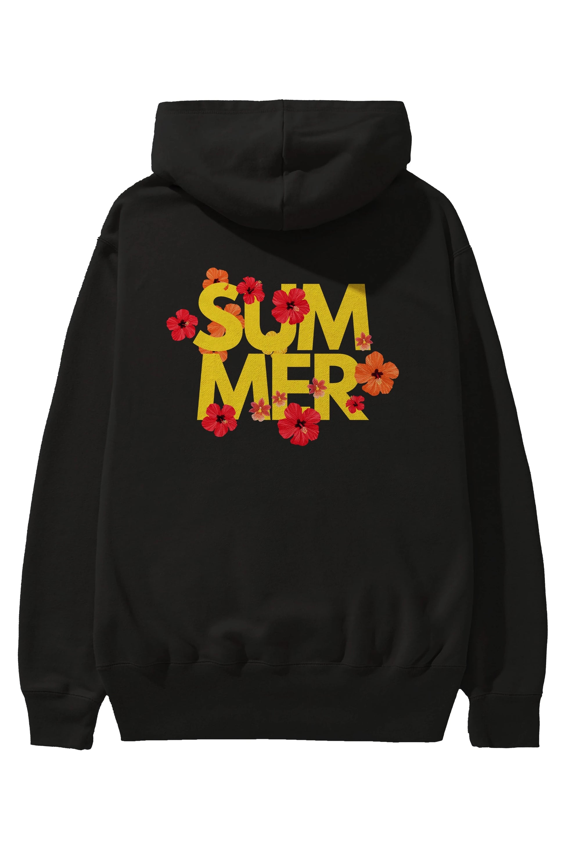 Summer Yazılı 2 Arka Baskılı Oversize Hoodie Kapüşonlu Sweatshirt Erkek Kadın Unisex