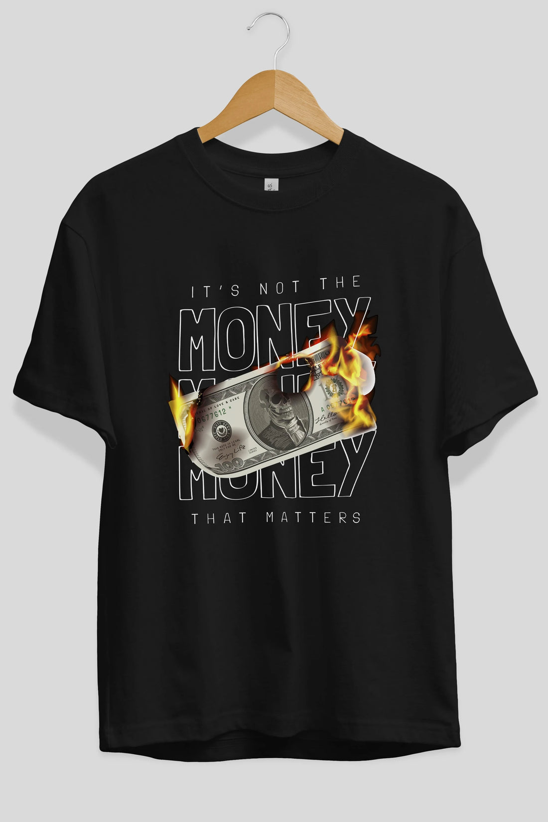 Teddy Bear Its Not The Money Ön Baskılı Oversize t-shirt Erkek Kadın Unisex %100 Pamuk