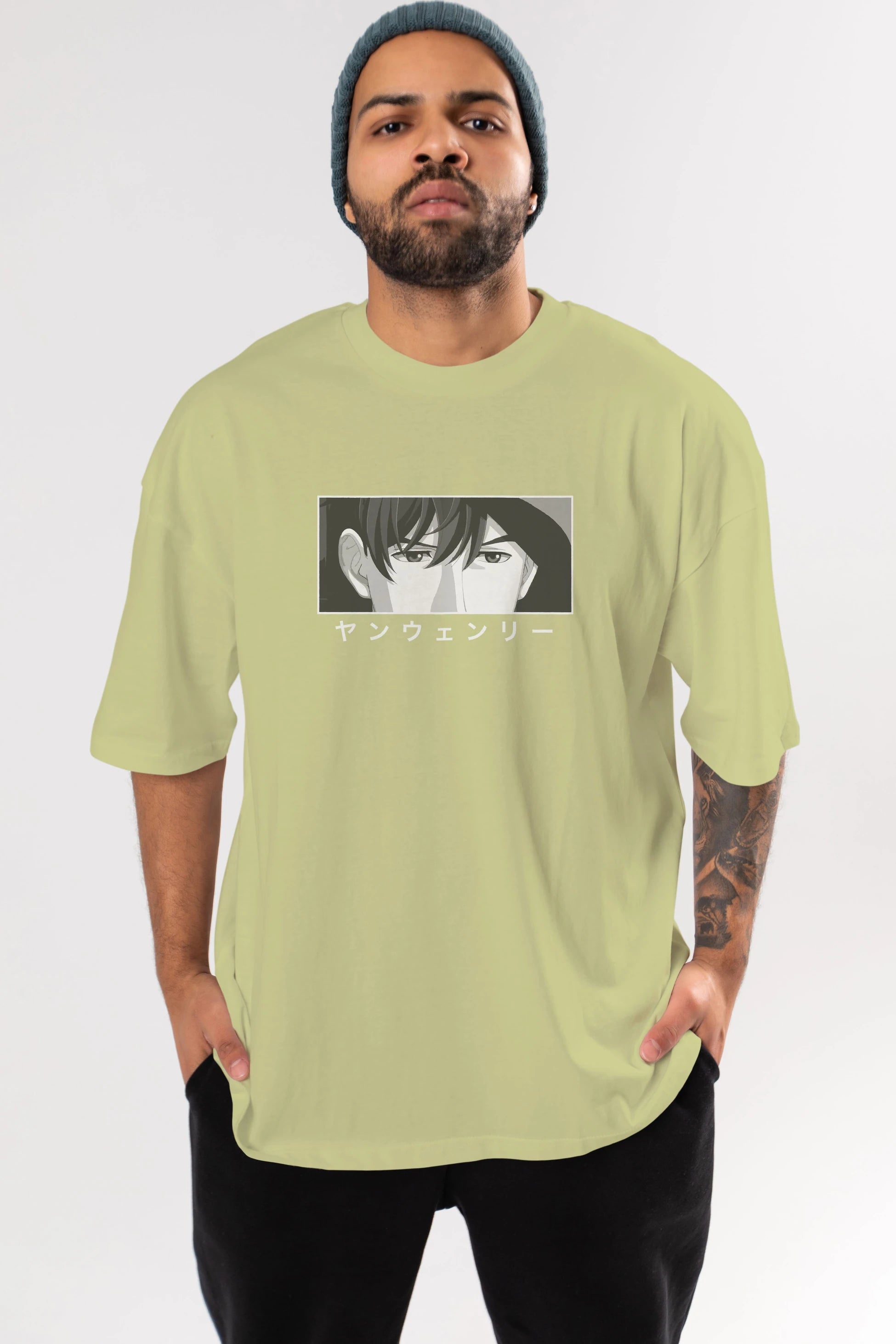 Wen-li Yang 1 Anime Ön Baskılı Oversize t-shirt %100 pamuk Erkek Kadın Unisex