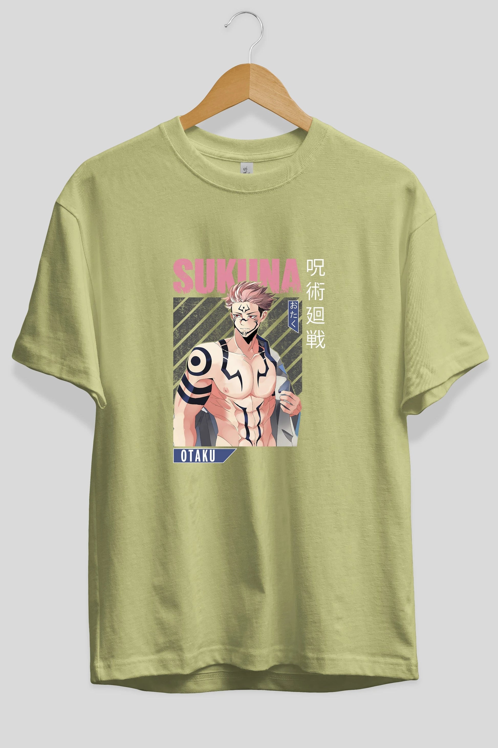 Sukuna Ryoumen 1 Anime Ön Baskılı Oversize t-shirt %100 pamuk Erkek Kadın Unisex