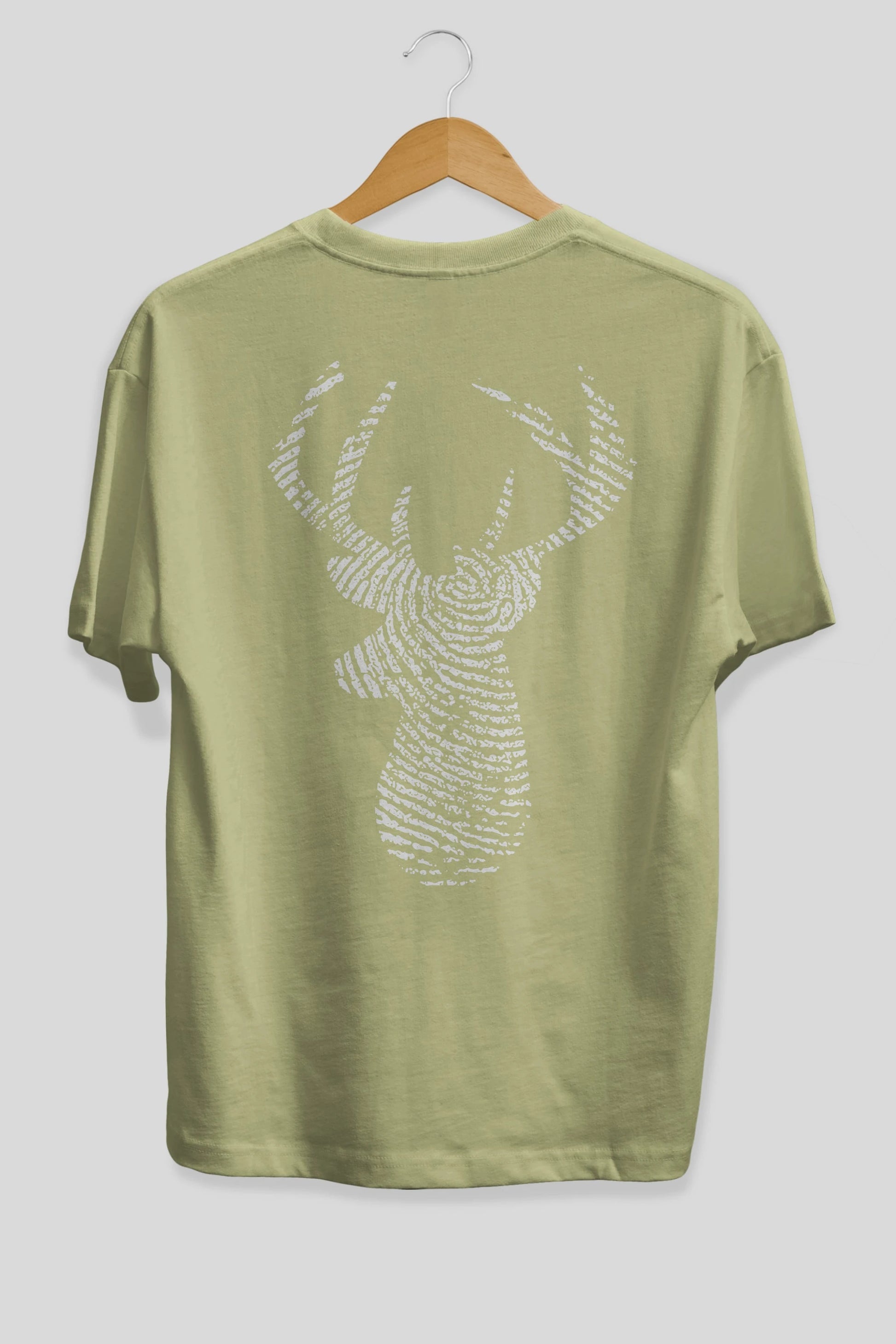 Deer 3 Arka Baskılı Oversize t-shirt %100 pamuk Erkek Kadın Unisex