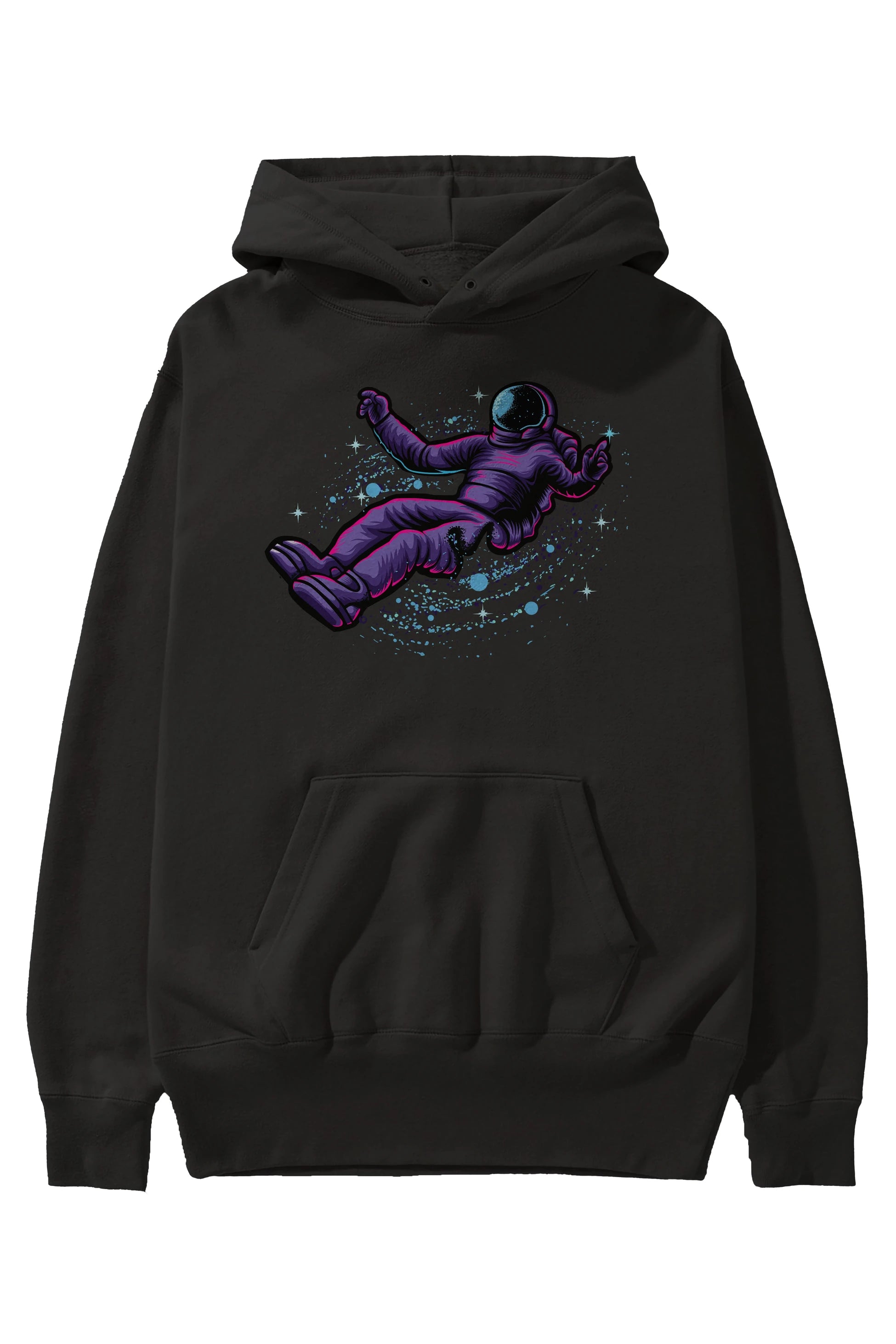 Having fun in outer space Ön Baskılı Hoodie Oversize Kapüşonlu Sweatshirt Erkek Kadın Unisex