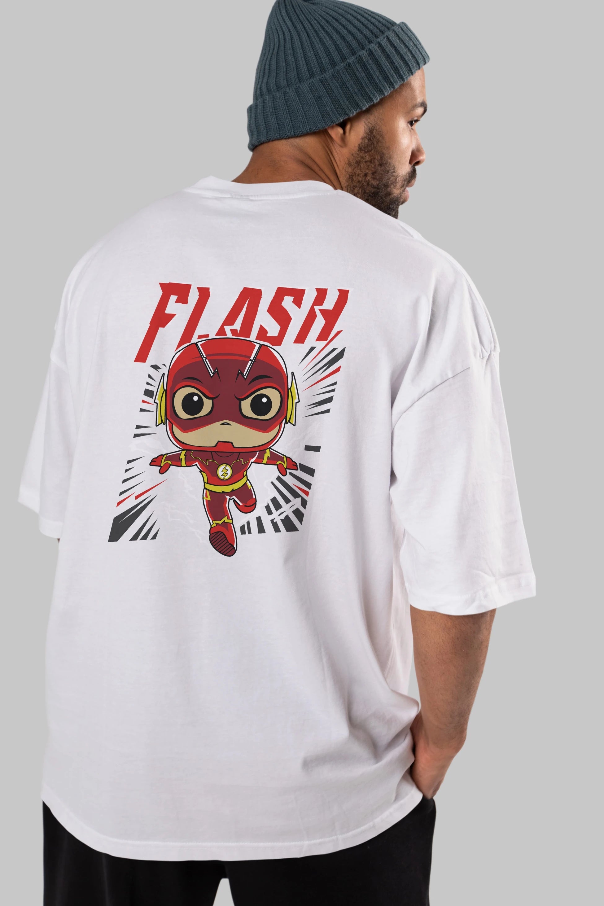 Flash Avengers (4) Arka Baskılı Oversize t-shirt Erkek Kadın Unisex %100 Pamuk Bisiklet Yaka tişort