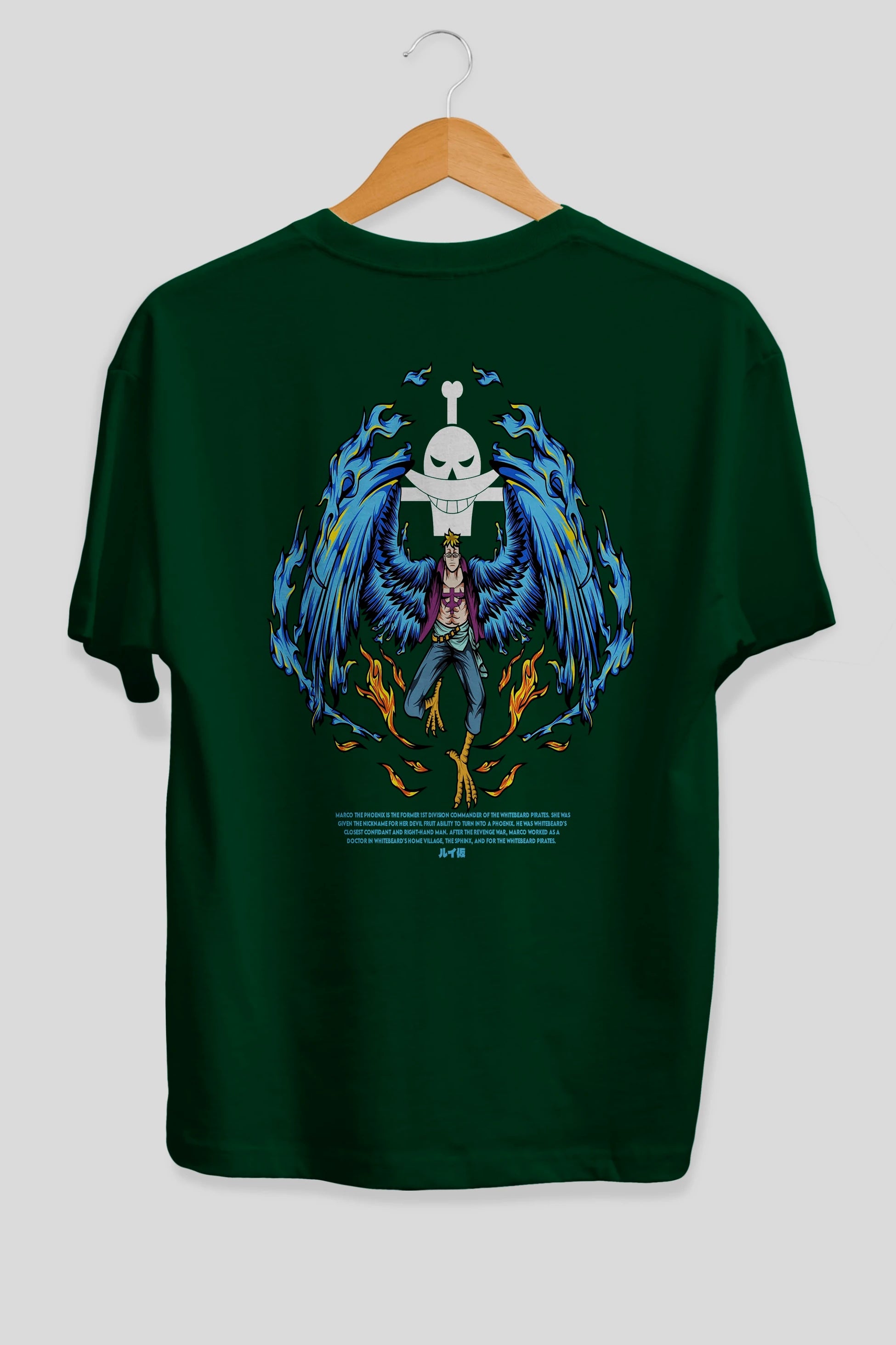 Marco Anime Arka Baskılı Oversize t-shirt Erkek Kadın Unisex