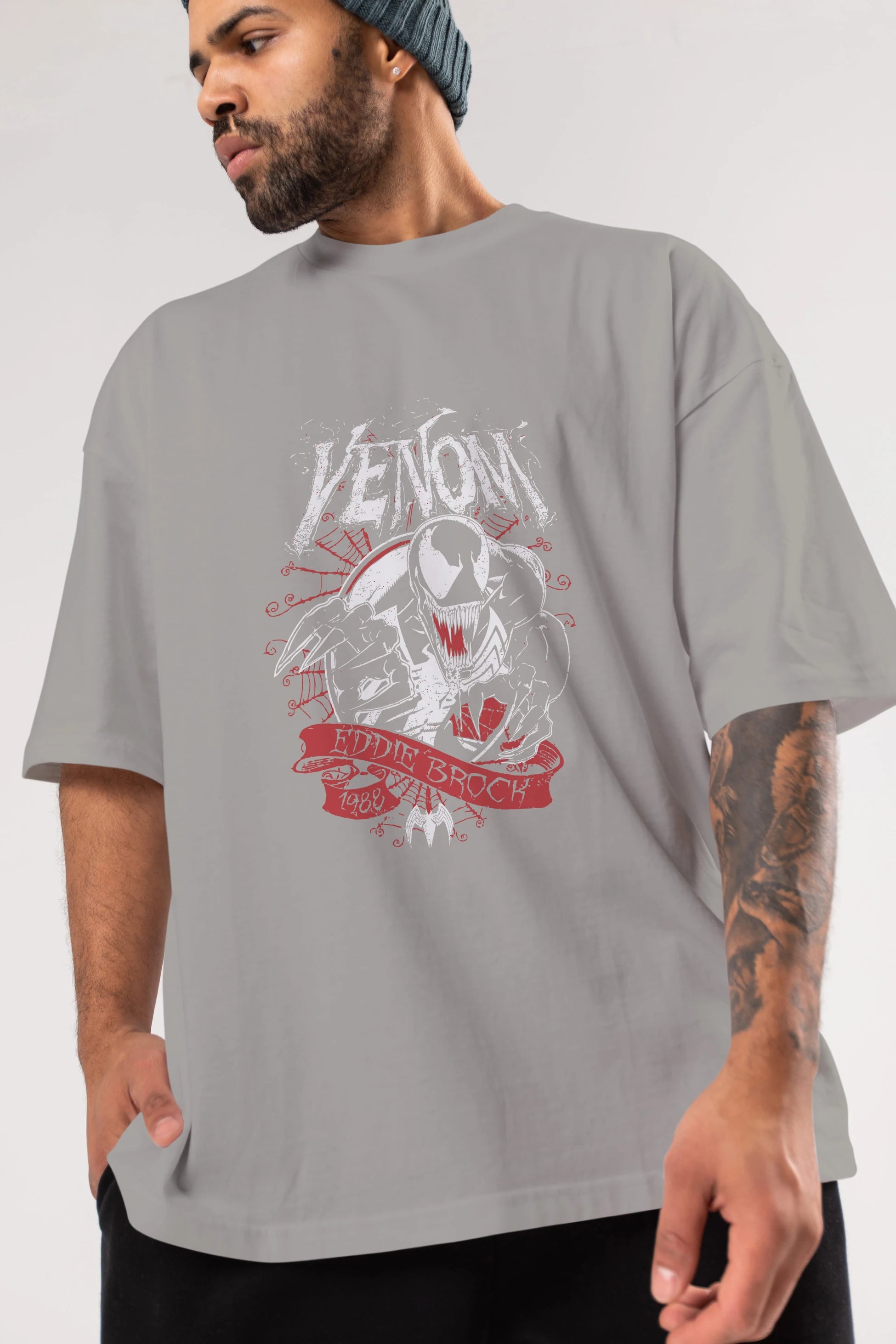 Venom (11) Ön Baskılı Oversize t-shirt Erkek Kadın Unisex %100 Pamuk Bisiklet Yaka tişort