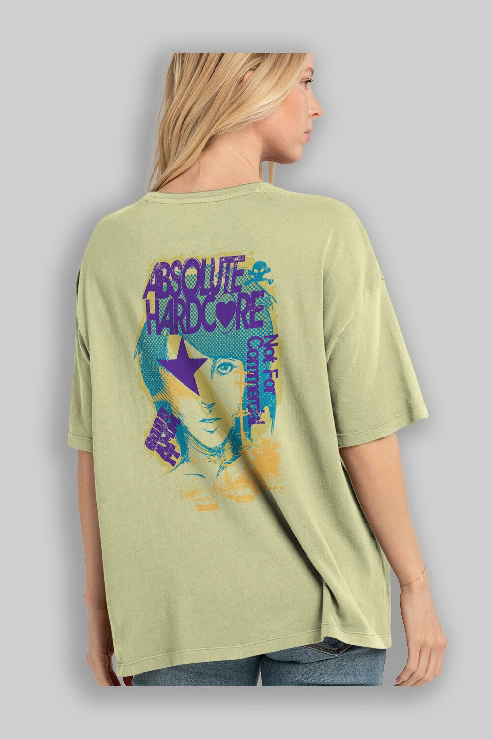 Absolute Hardcore Arka Baskılı Oversize t-shirt Erkek Kadın Unisex