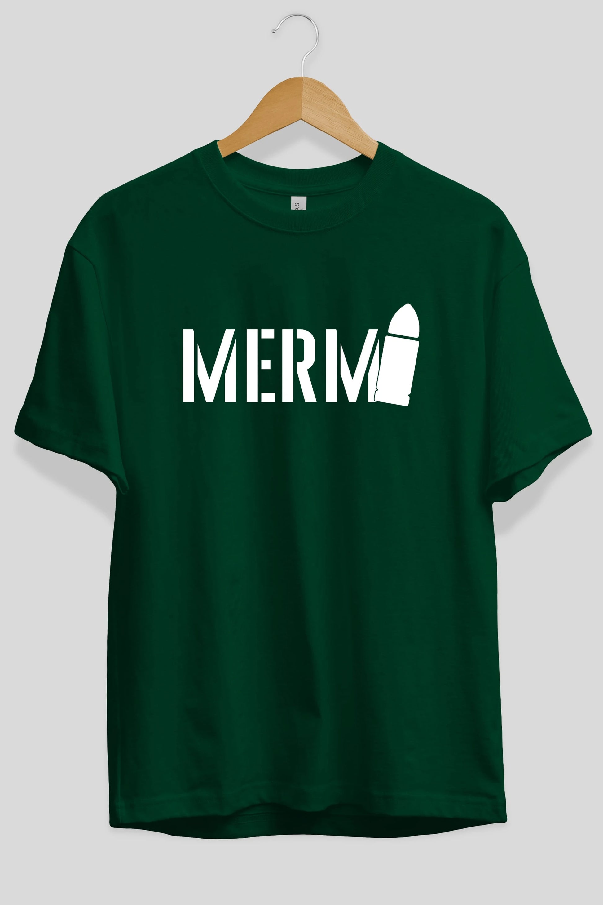 Mermi Ön Baskılı Oversize t-shirt %100 pamuk Erkek Kadın Unisex