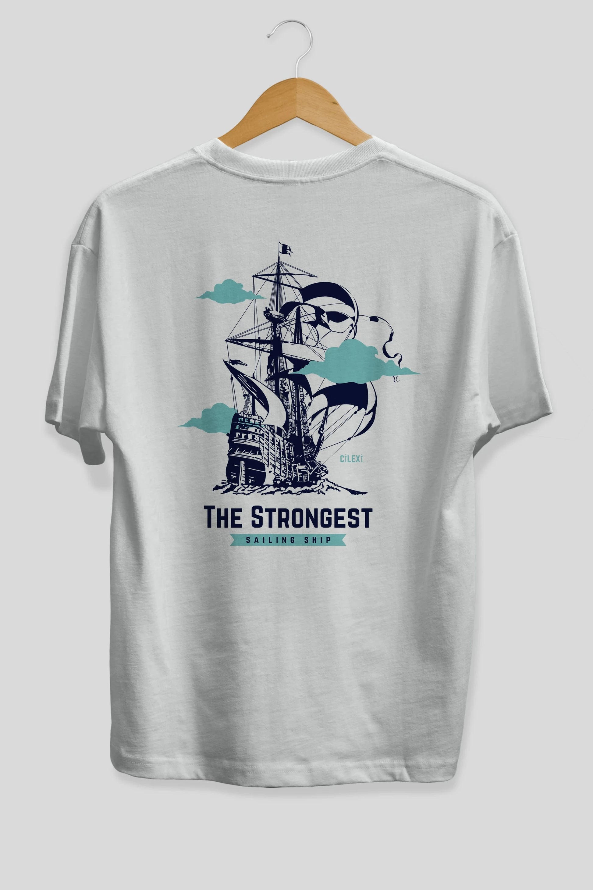 The Strongest Yazılı Arka Baskılı Oversize t-shirt Erkek Kadın Unisex
