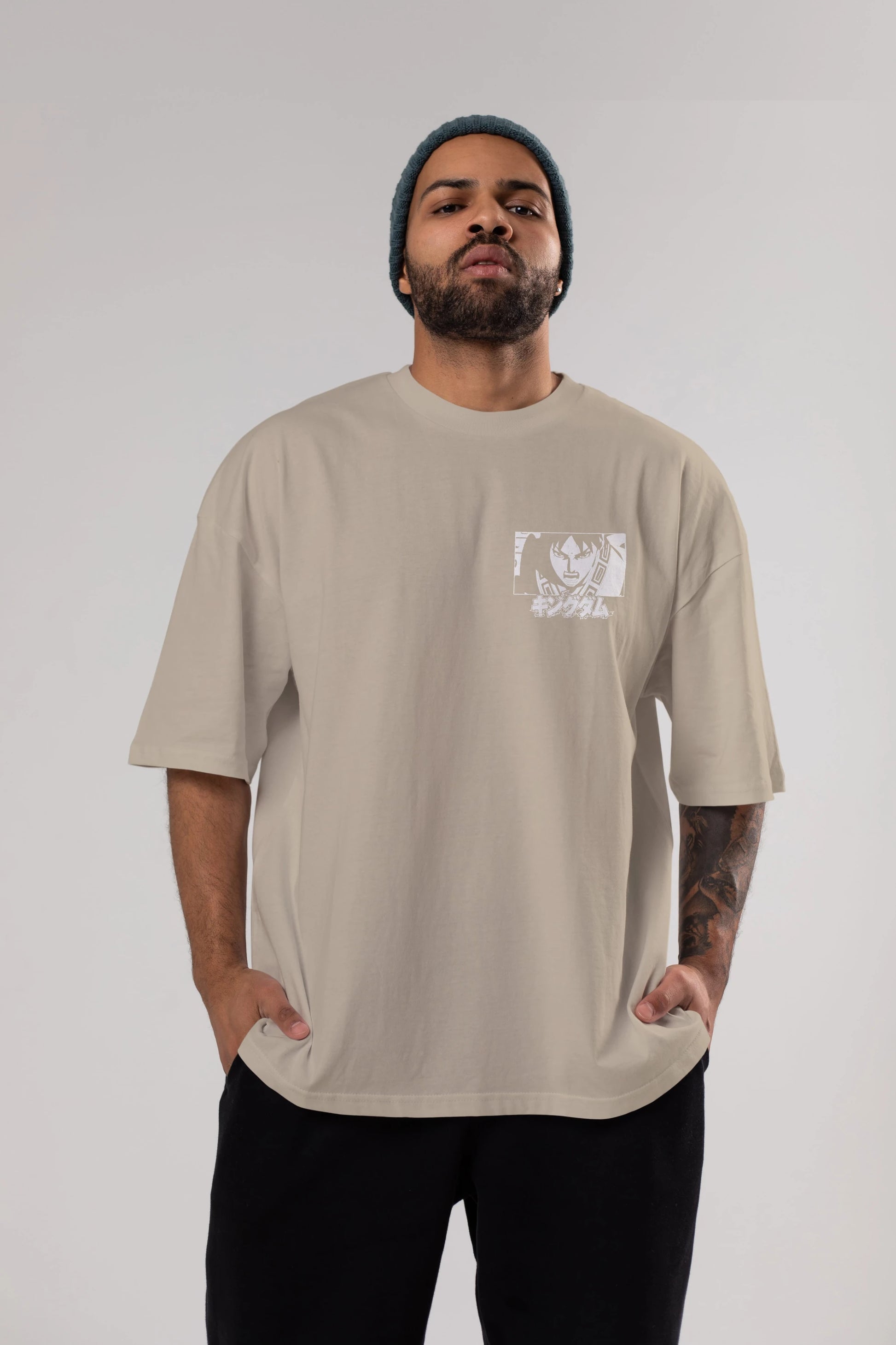 Xin 1 Ön Sol Baskılı Oversize t-shirt Erkek Kadın Unisex %100 Pamuk Bisiklet Yaka tişort