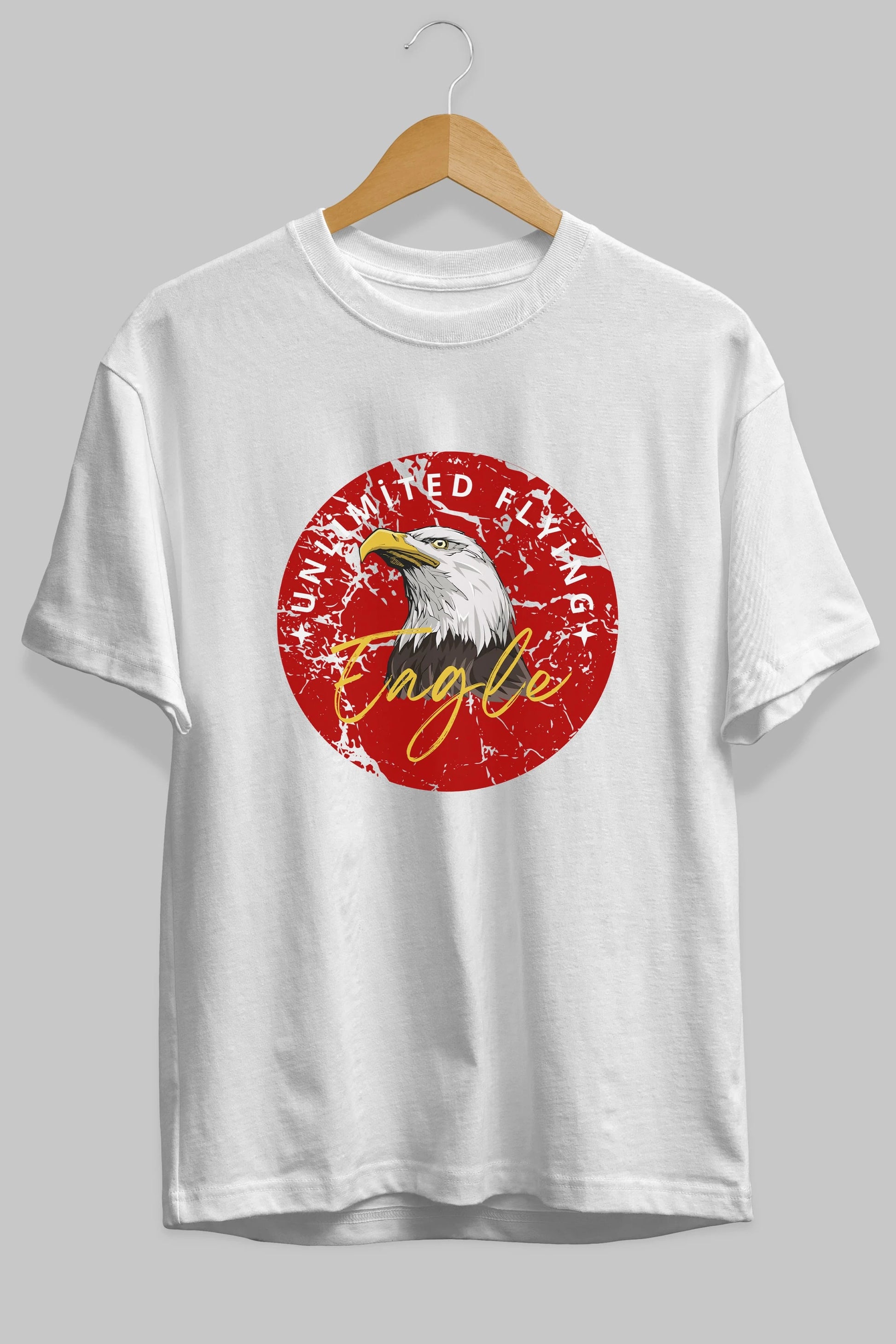 Unlimited Flying Yazılı Ön Baskılı Oversize t-shirt Erkek Kadın Unisex