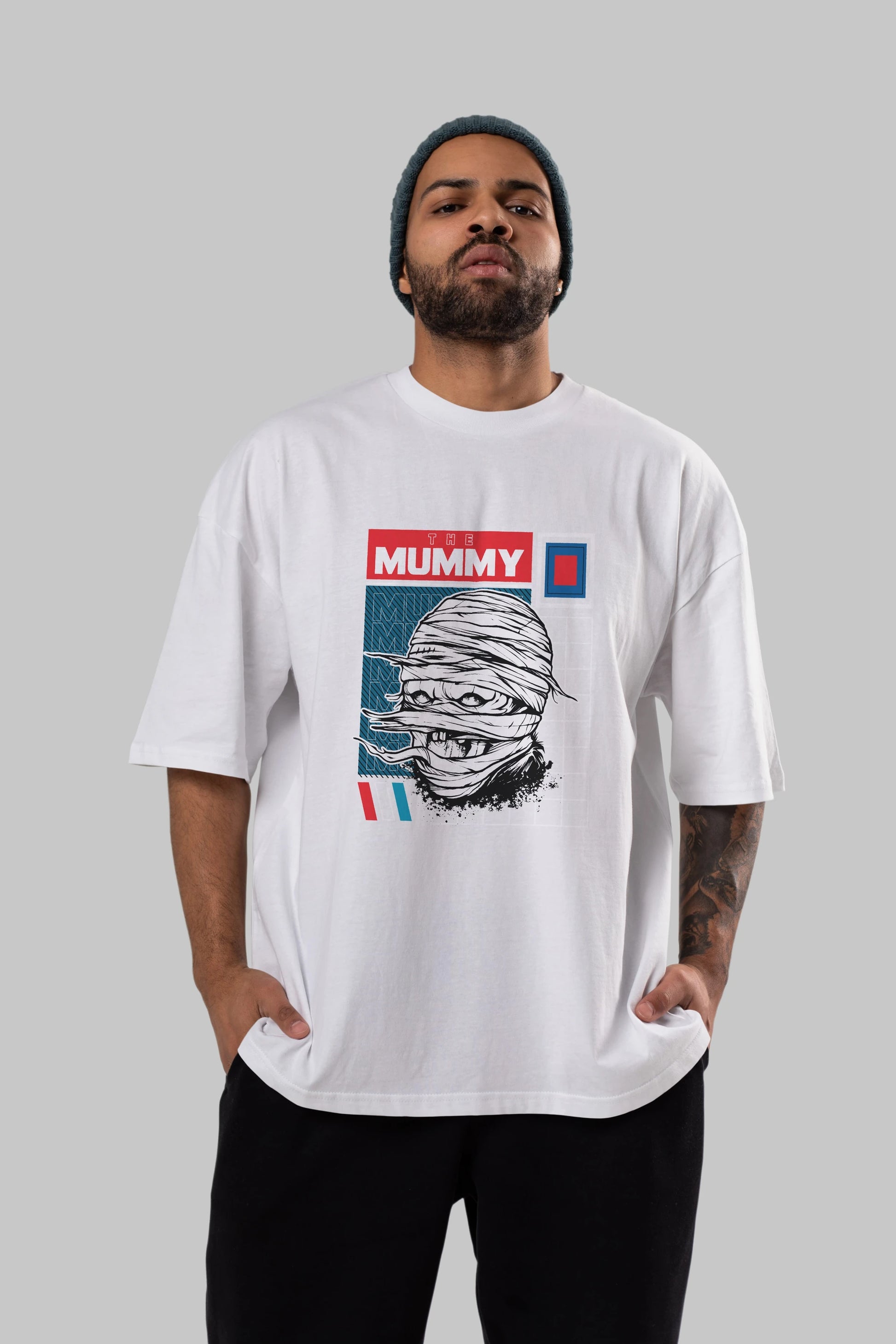 The Mummy Ön Baskılı Oversize t-shirt Erkek Kadın Unisex
