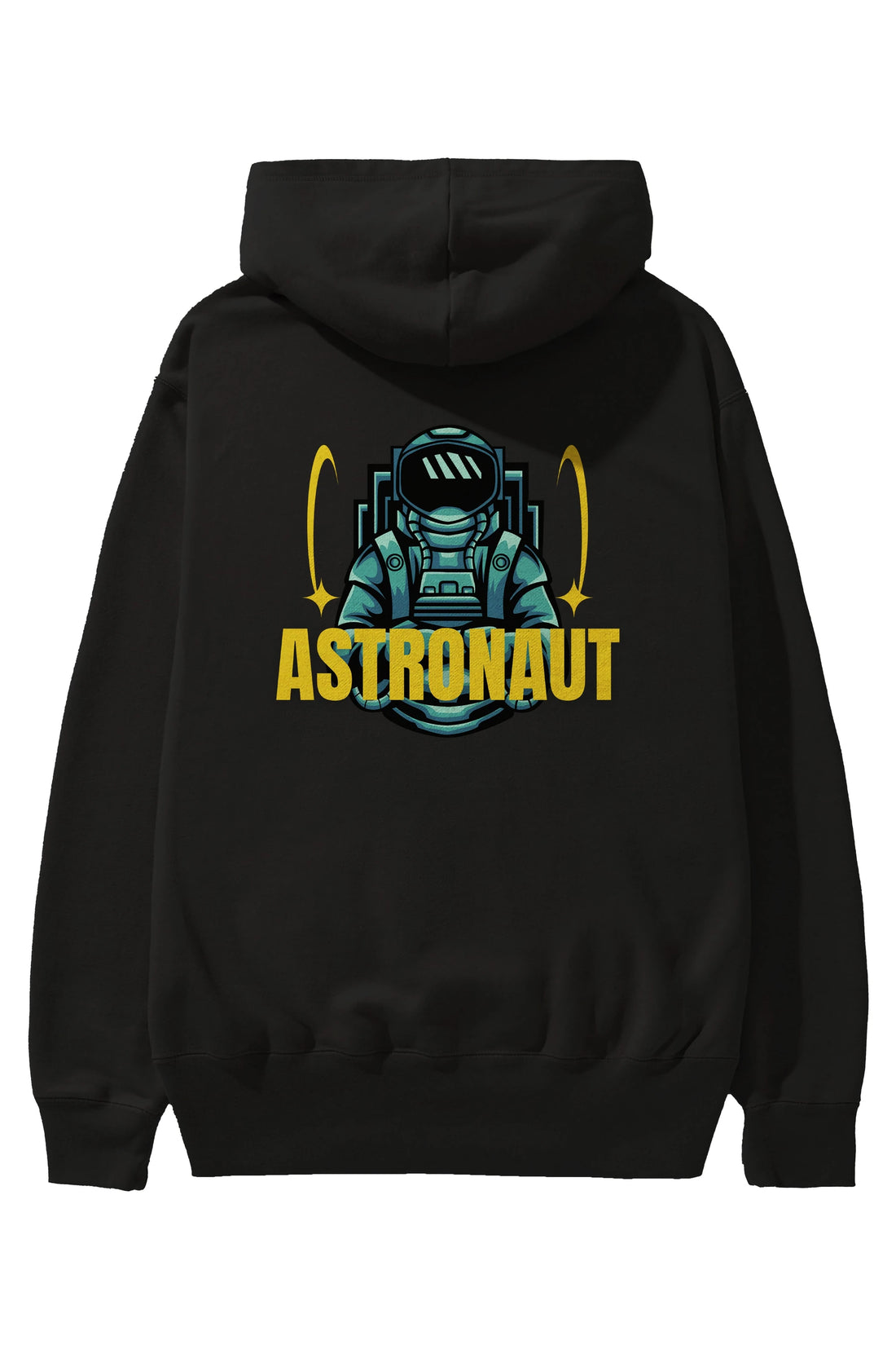 Astronaut Arka Baskılı Oversize Hoodie Kapüşonlu Sweatshirt Erkek Kadın Unisex