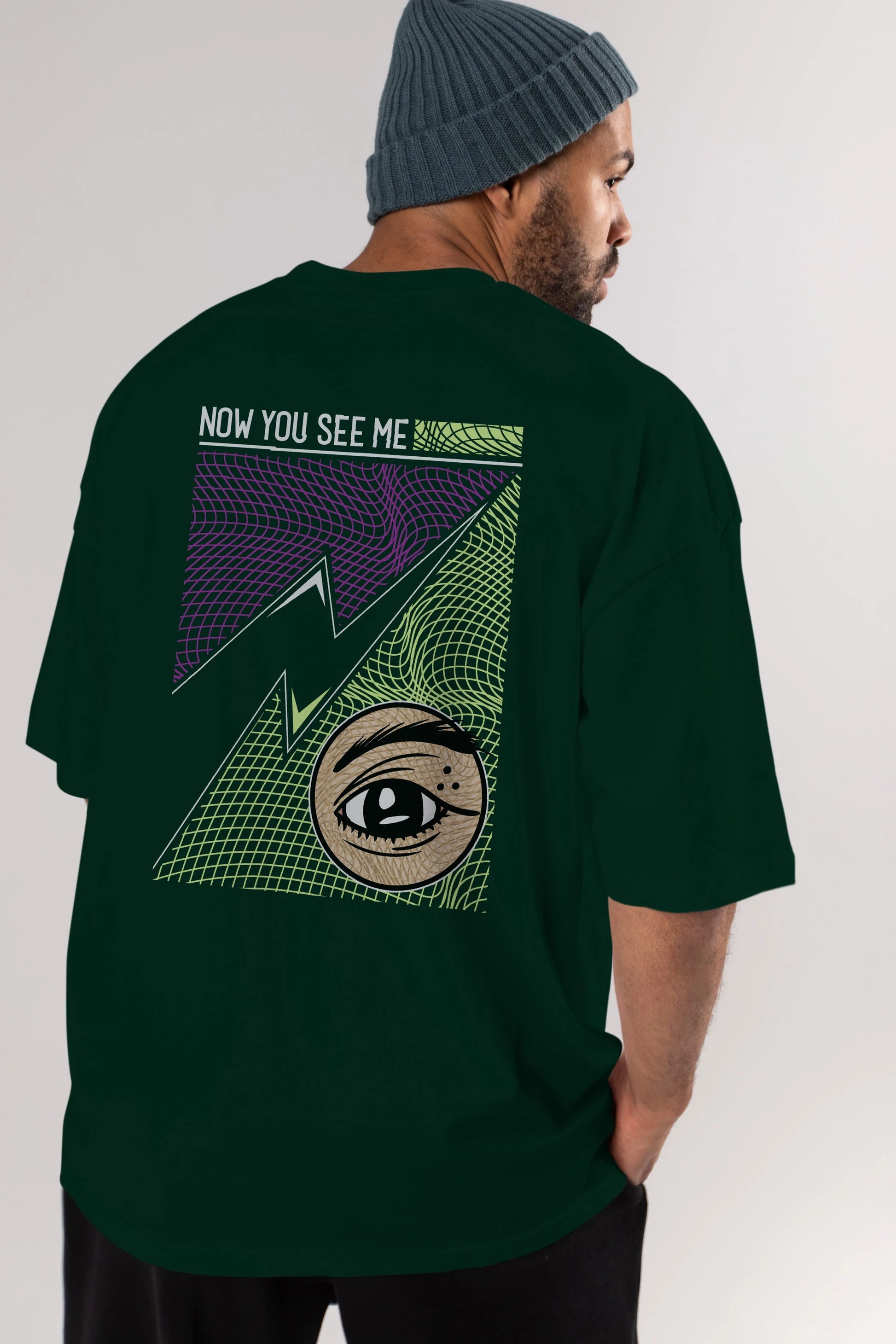 Now You See Me Arka Baskılı Oversize t-shirt Erkek Kadın Unisex